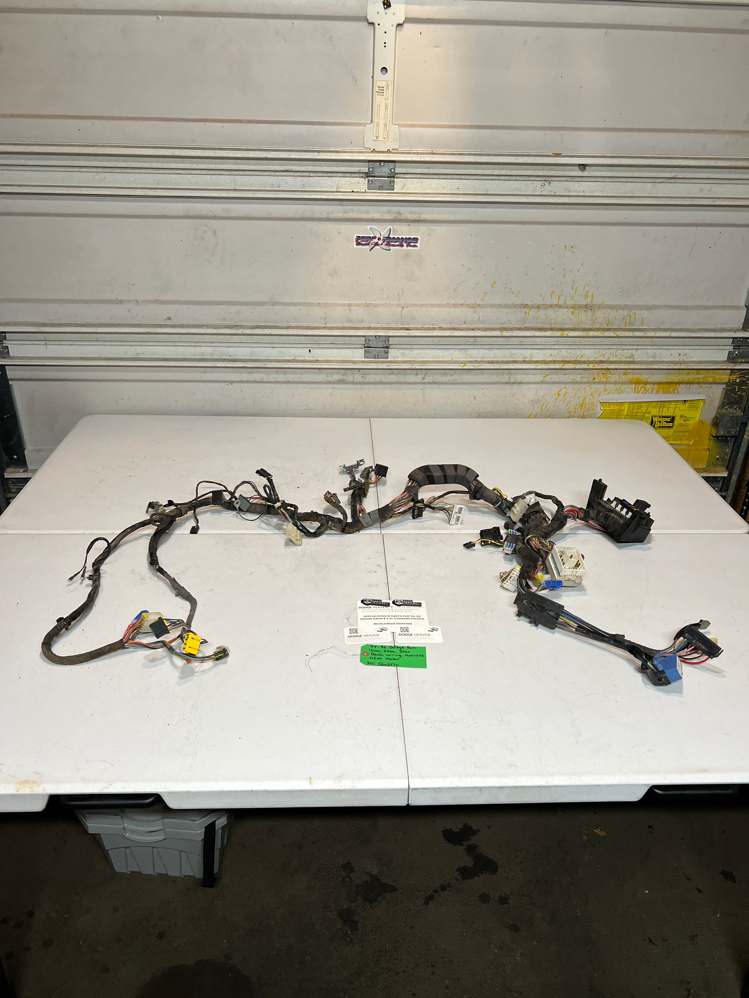 1994-1996 Dodge Ram 1500 2500 3500 Dash Wiring Harness