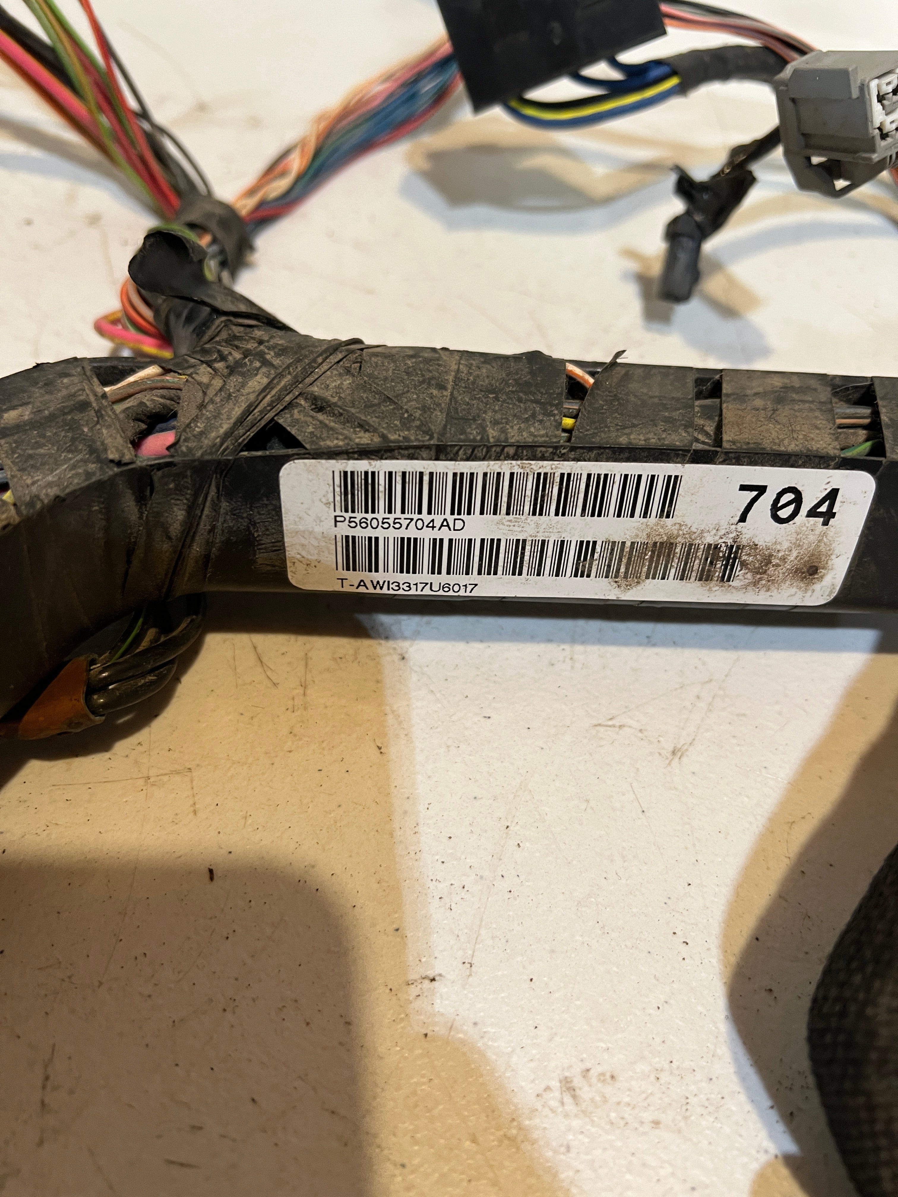 2008-2008 Dodge Ram 1500 Laramie Dash Wiring Harness Rear Slide
