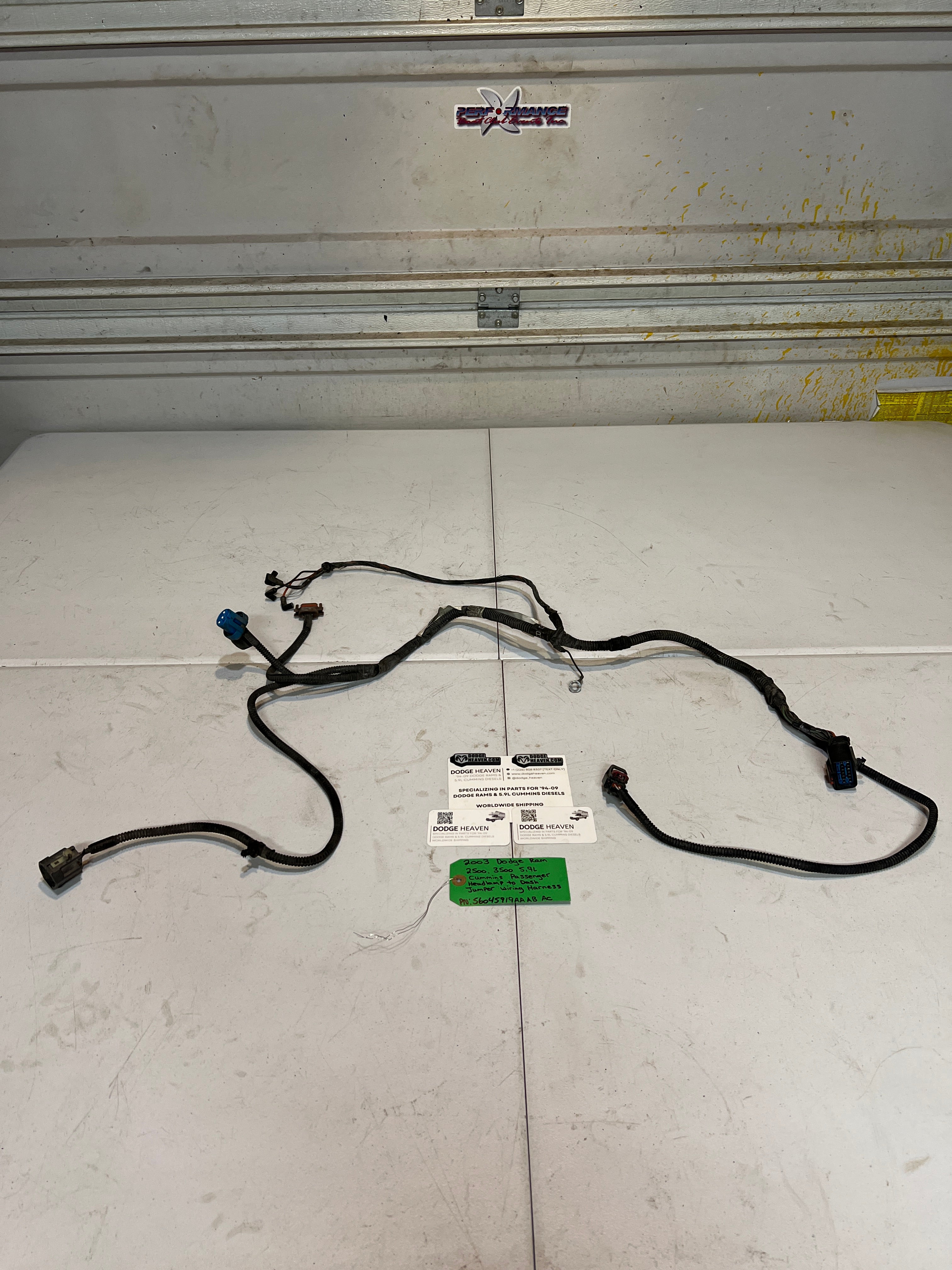 2003-2003 Dodge Ram 5.9L Cummins Passenger Headlamp Jumper Wiring