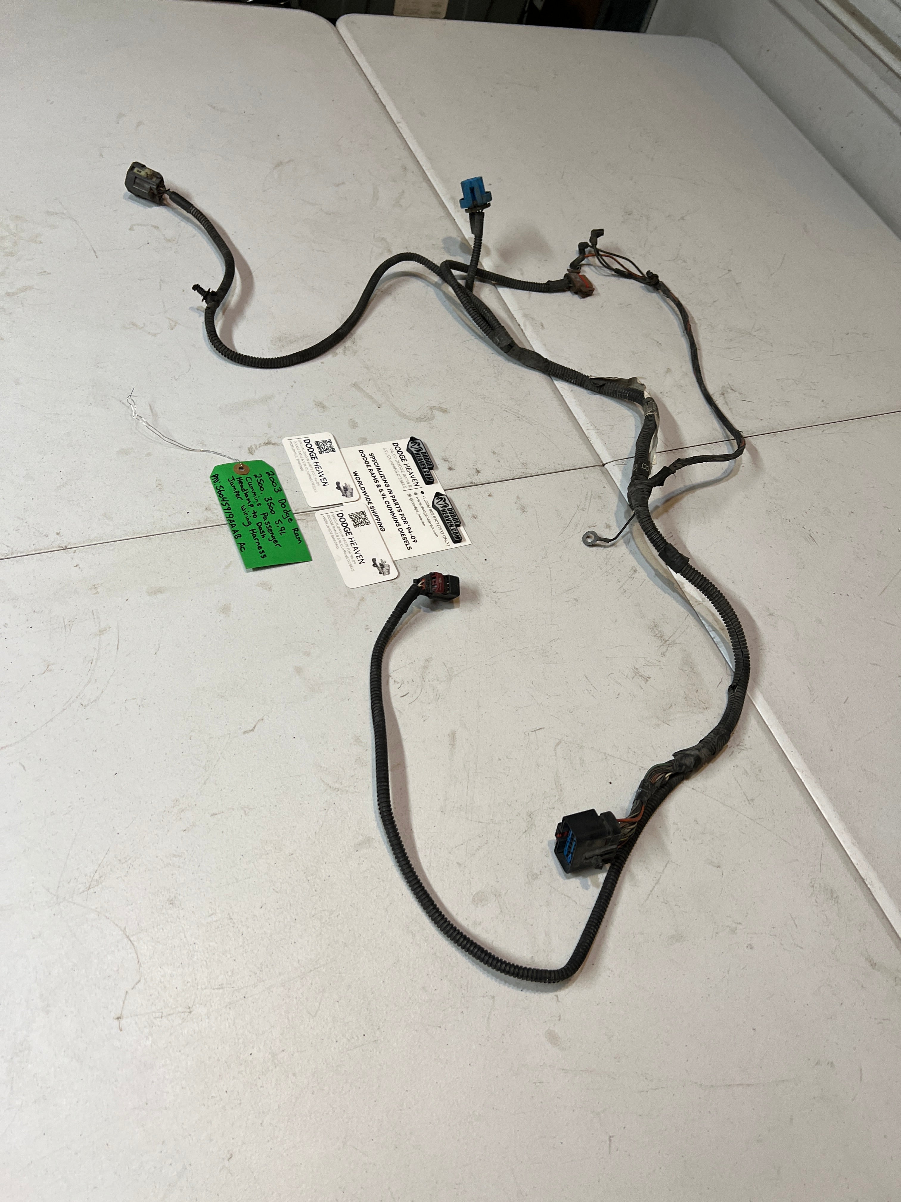 2003-2003 Dodge Ram 5.9L Cummins Passenger Headlamp Jumper Wiring