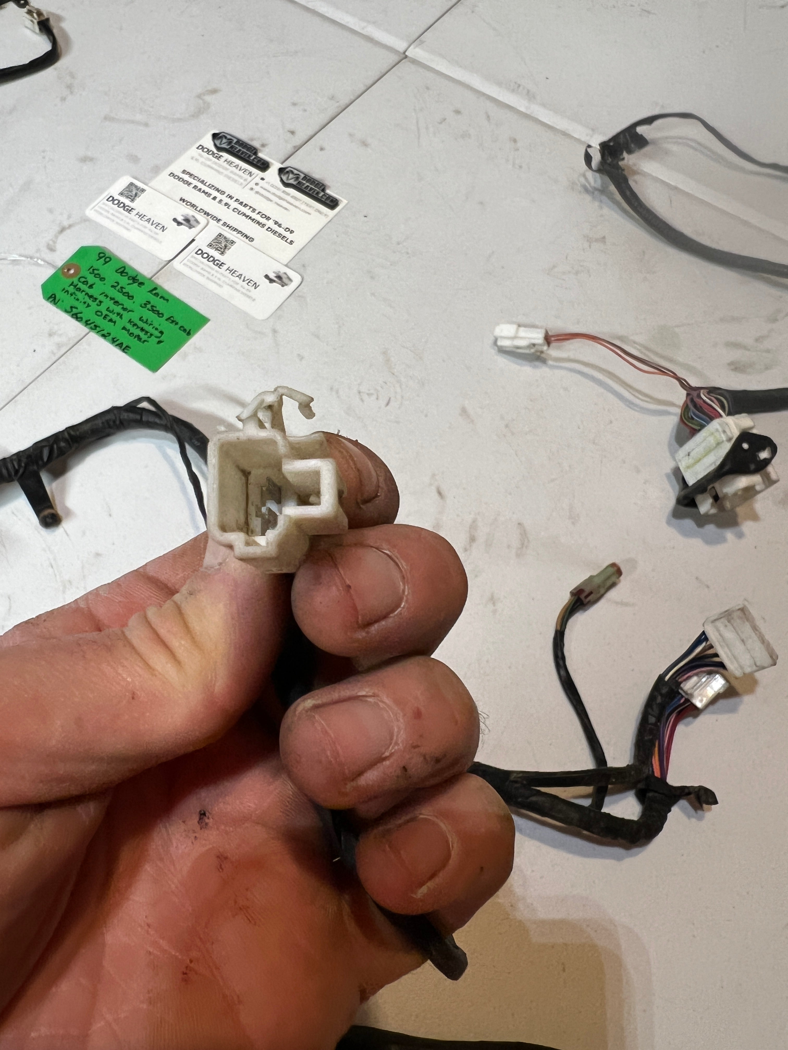 1999-1999 Dodge Ram 1500-3500 Extended Cab Interior Cab Wiring Harness
