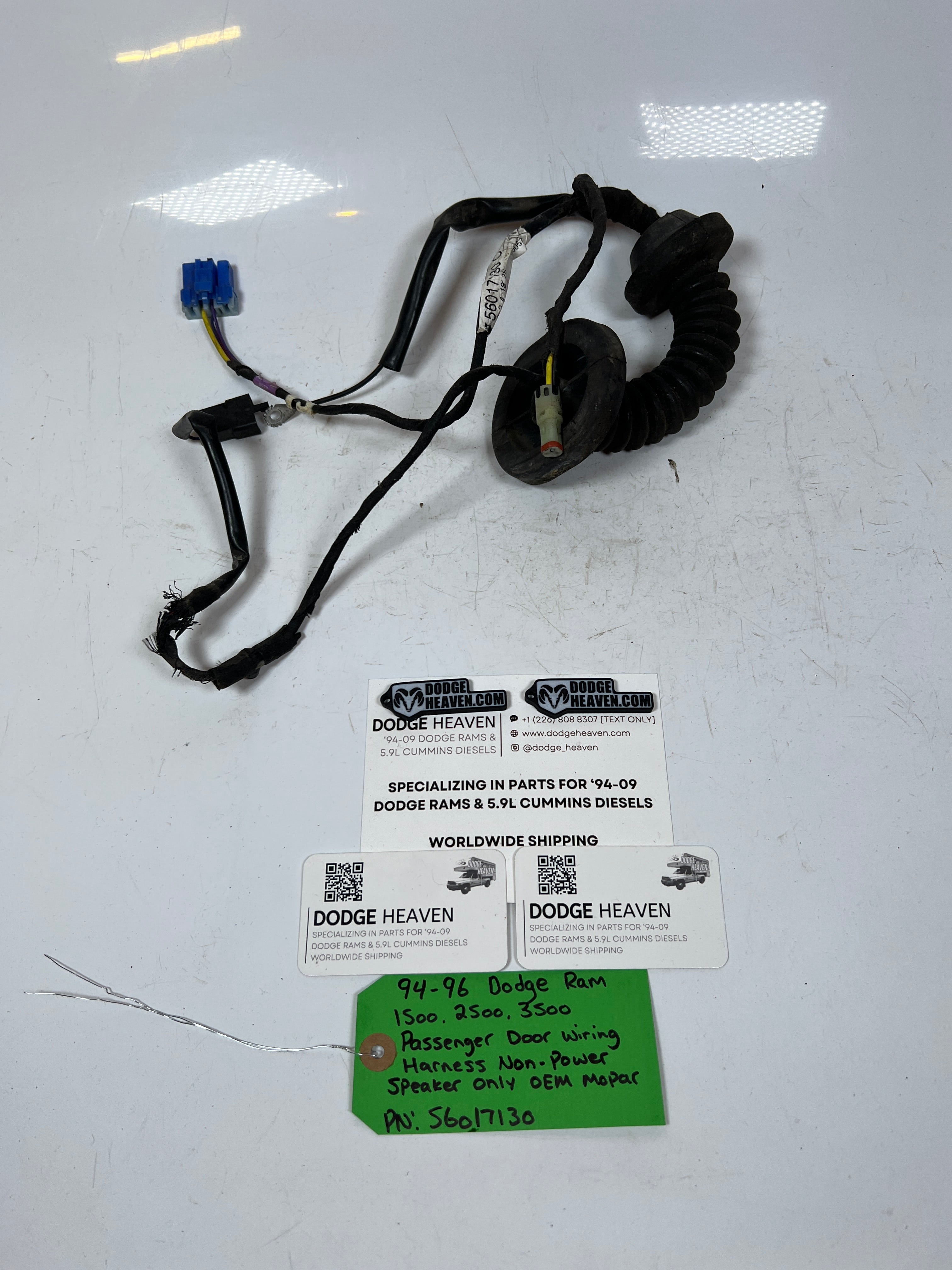 1994-1997 Dodge Ram 1500-3500 Passenger Door Wiring Harness