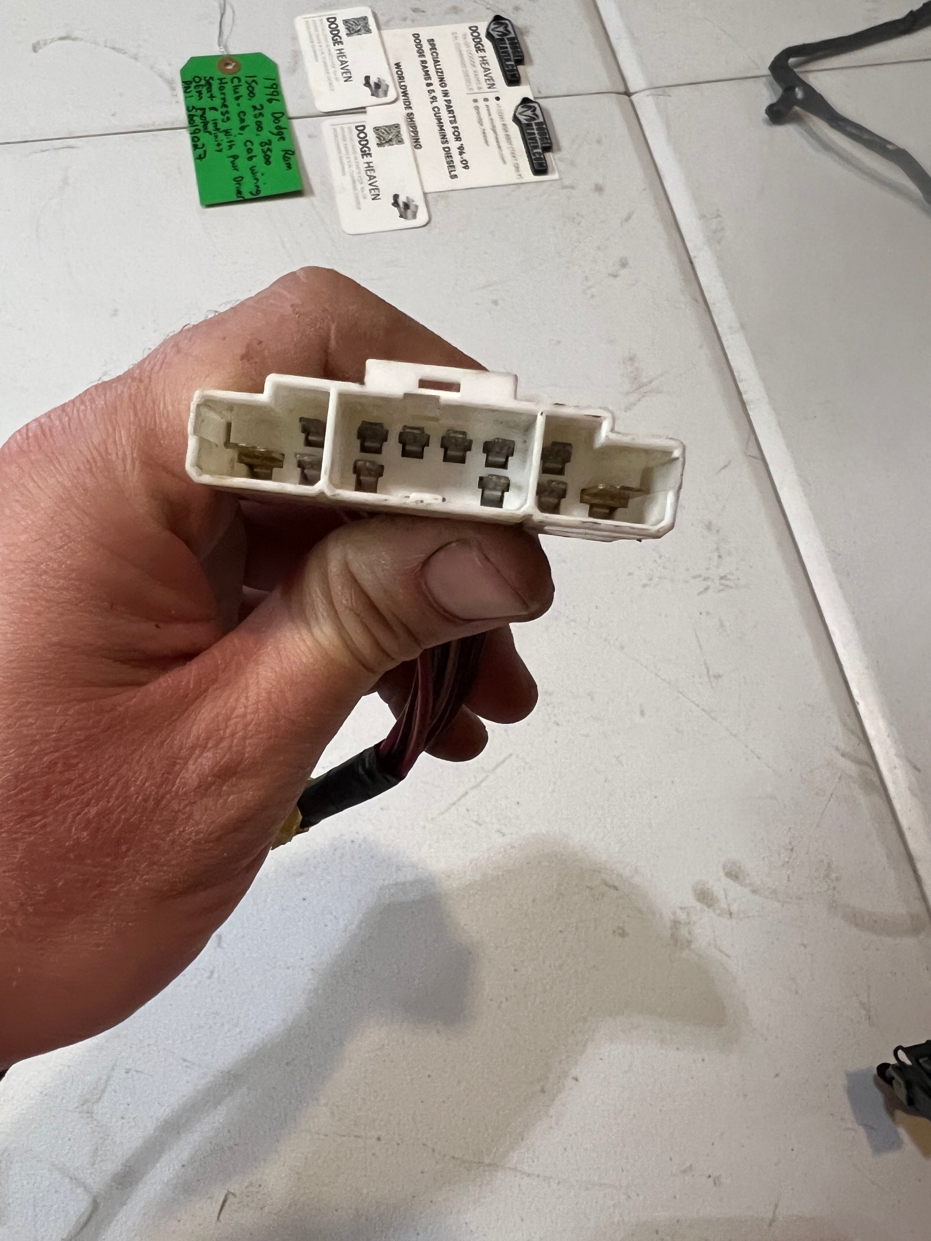 1996-1996 Dodge Ram 1500-3500 Club Cab interior Cab Wiring Harness