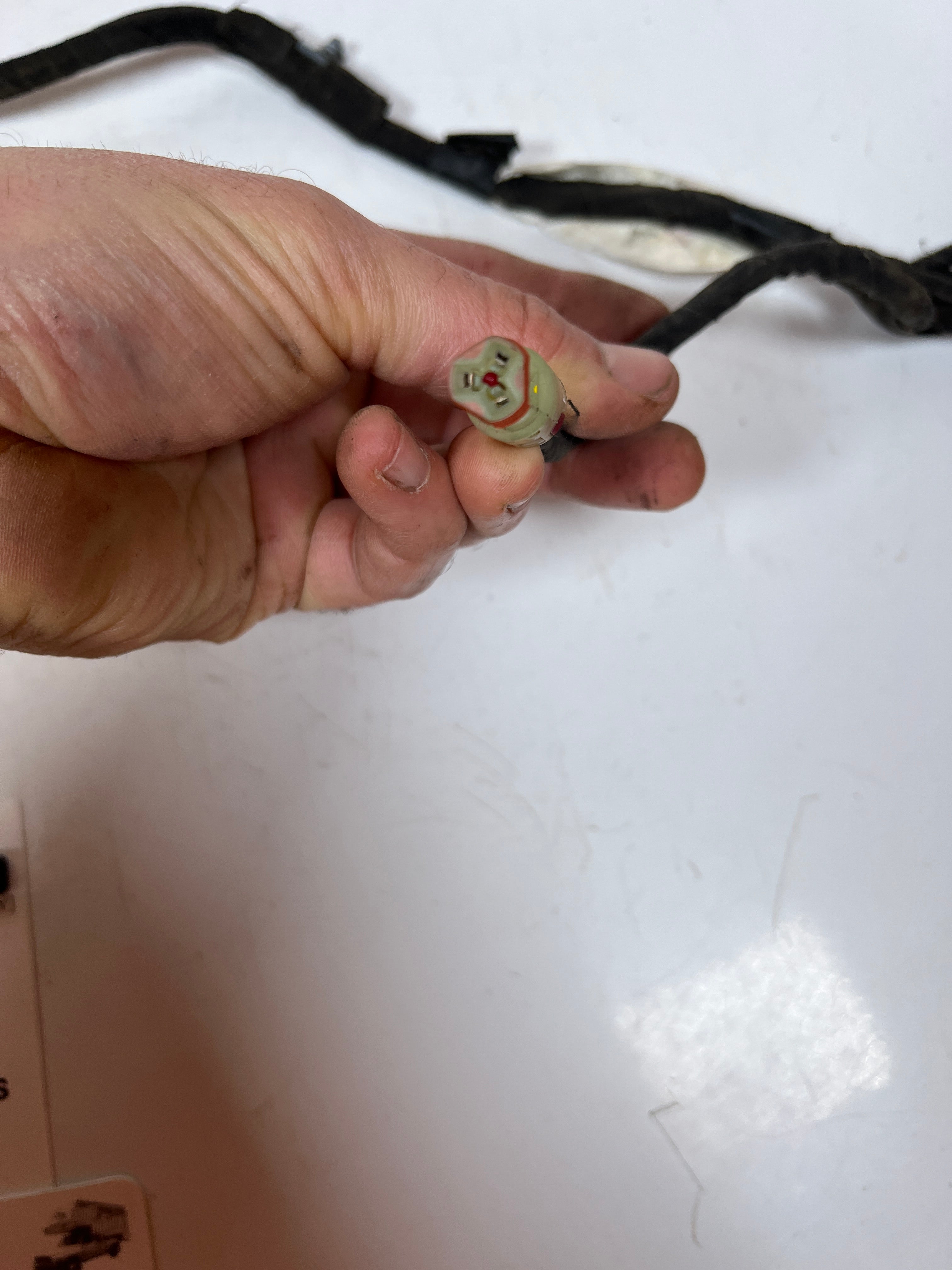 1997-1997 Dodge Ram 1500 2500 3500 Driver Door Jumper Wiring Harness W/O Power