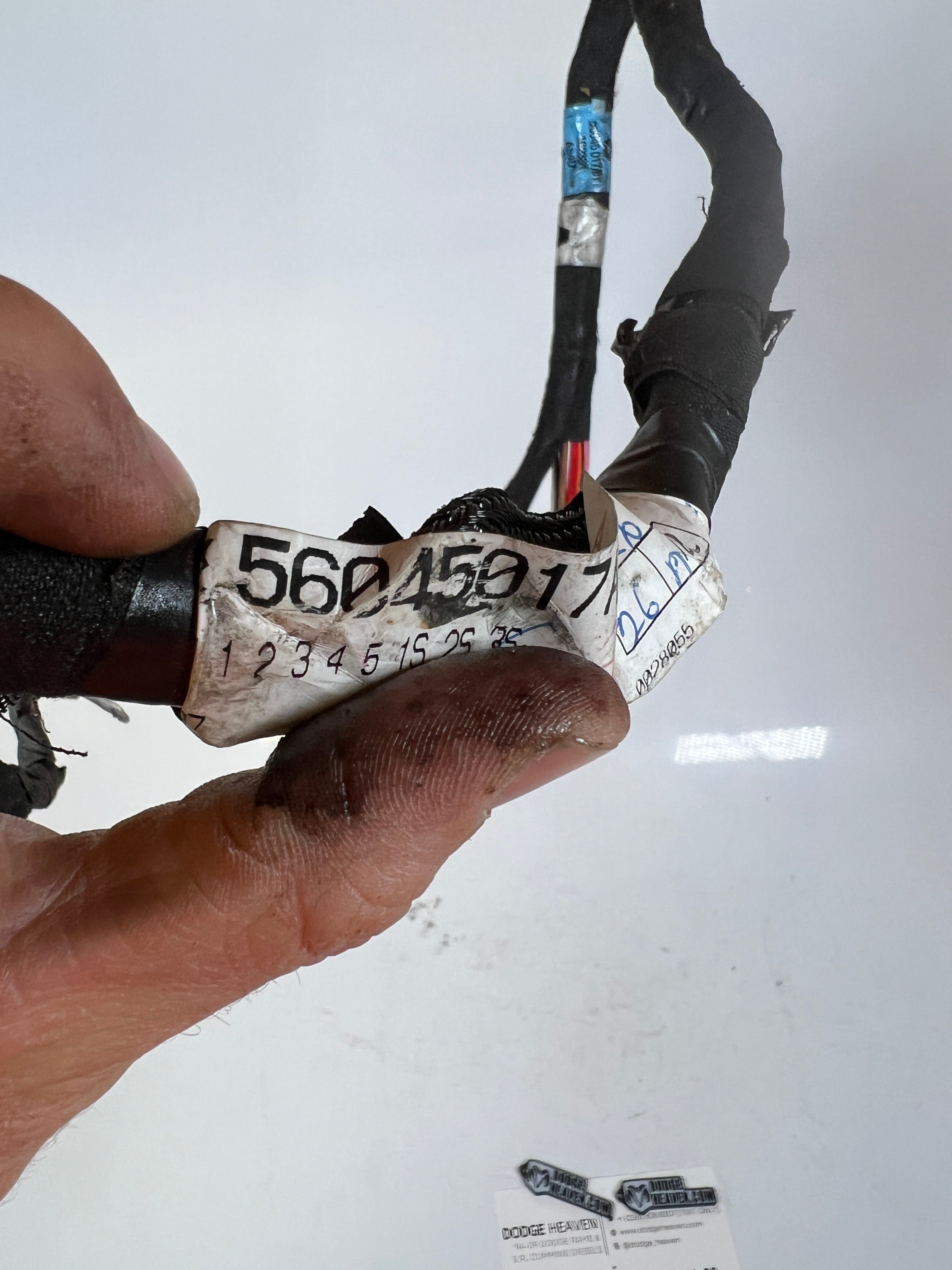 1997-1997 Dodge Ram 1500 2500 3500 Driver Door Jumper Wiring Harness
