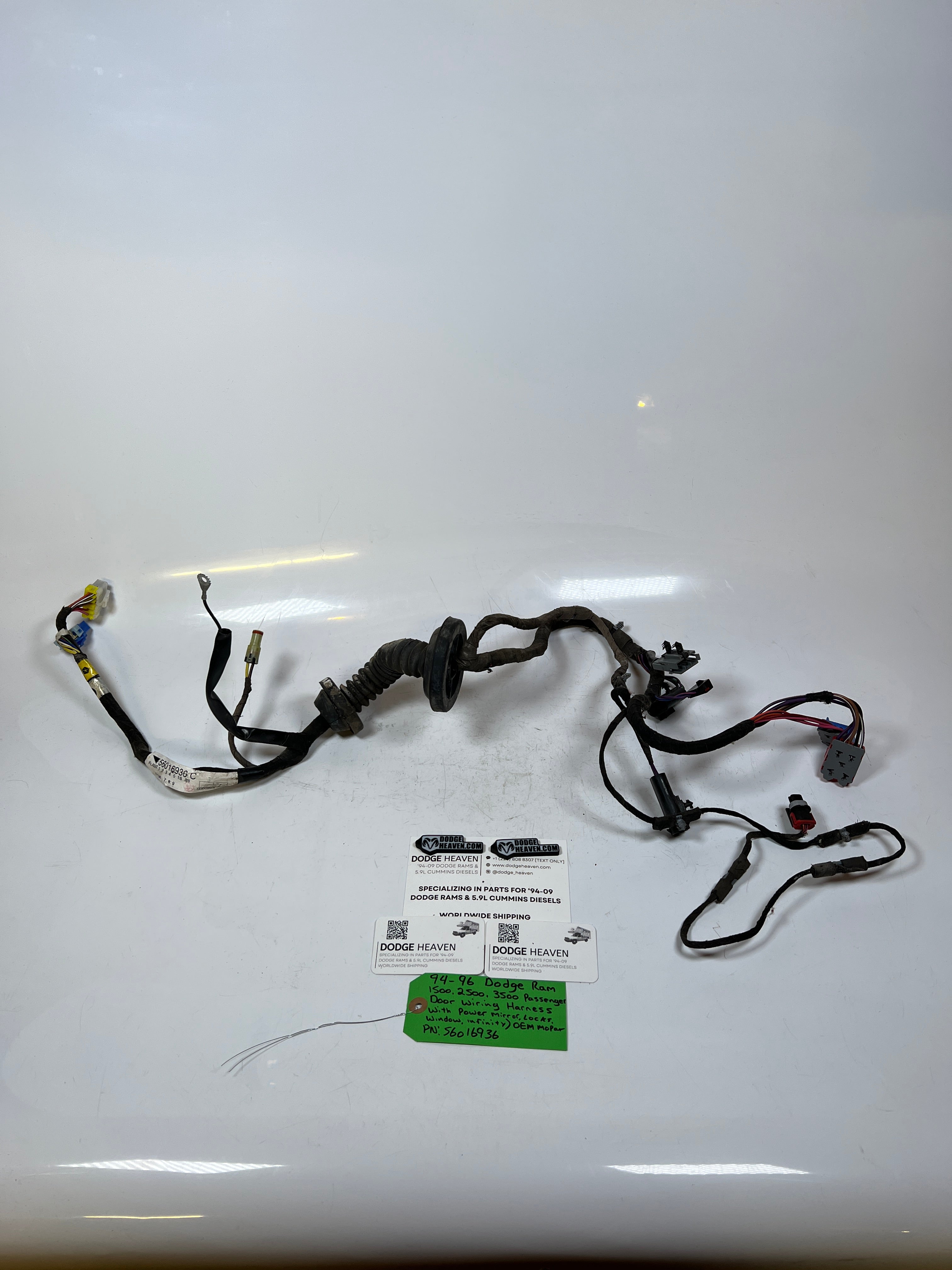 1994-1996 Dodge Ram 1500-3500 Pass RH Door Wiring Harness Infinity