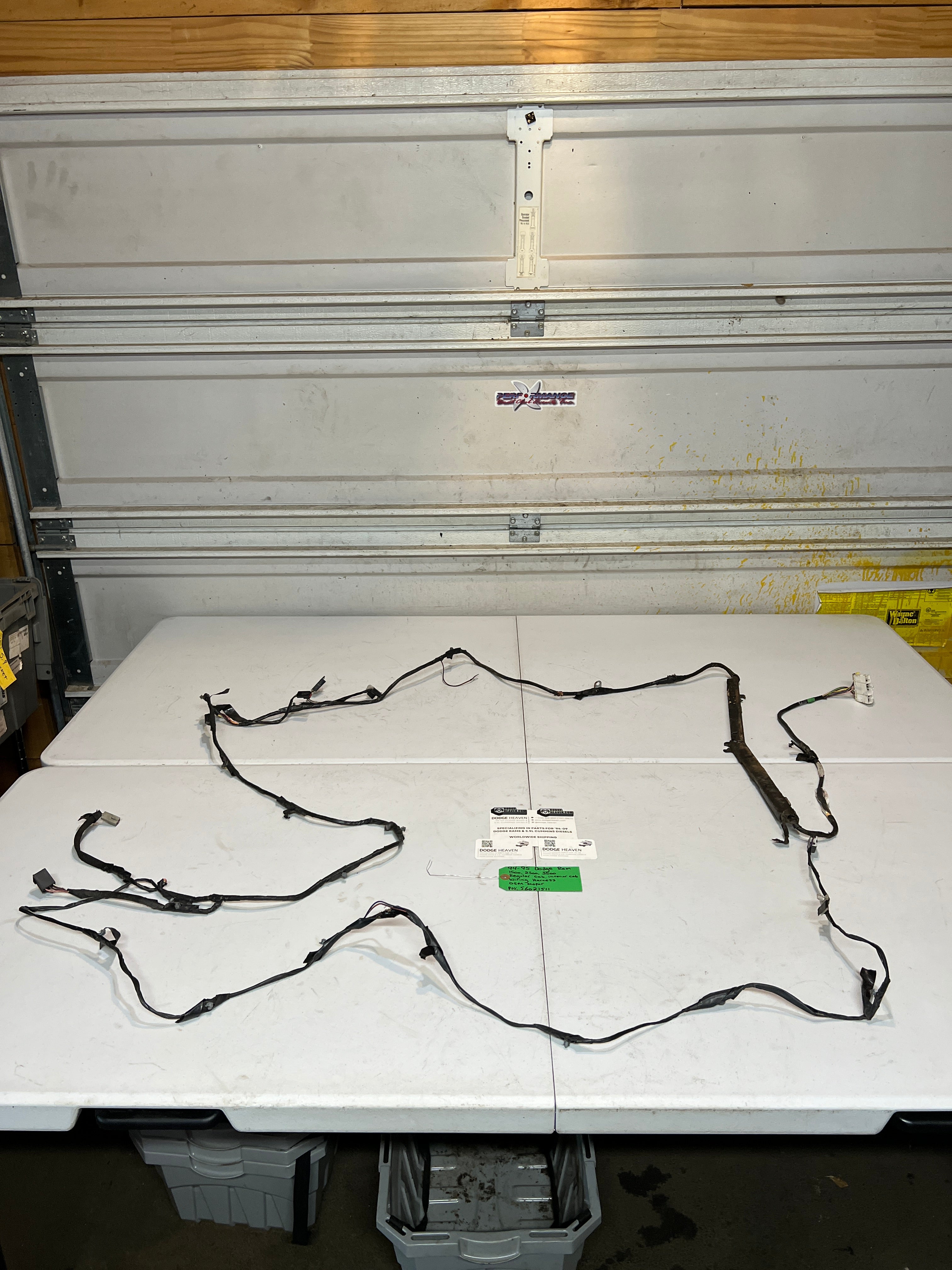 1994-1995 Dodge Ram 1500-3500 Reg Cab Interior Cab Wiring Harness