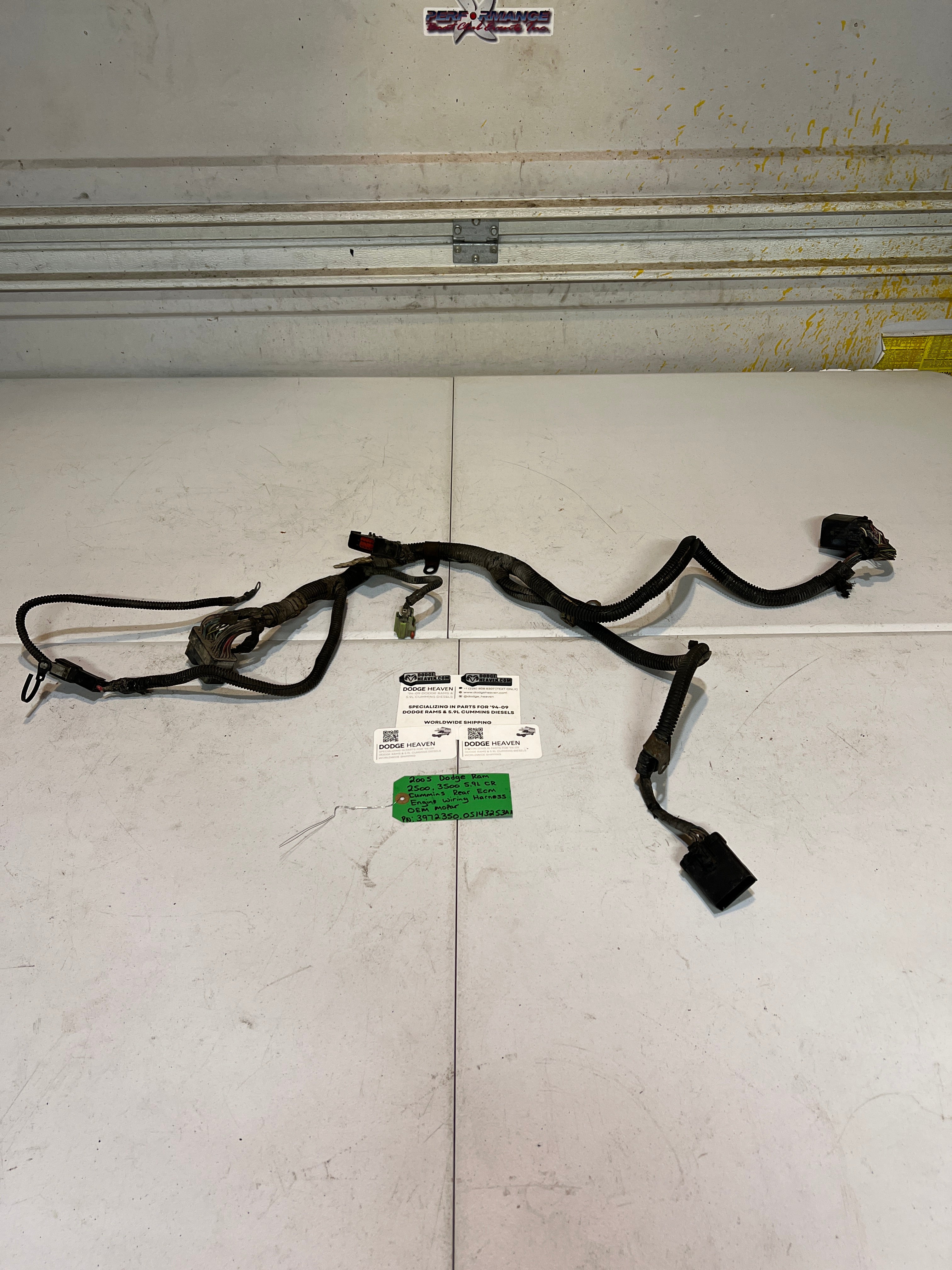 2005-2005 Dodge Ram 5.9L Cummins Rear ECm Engine Wiring Harness