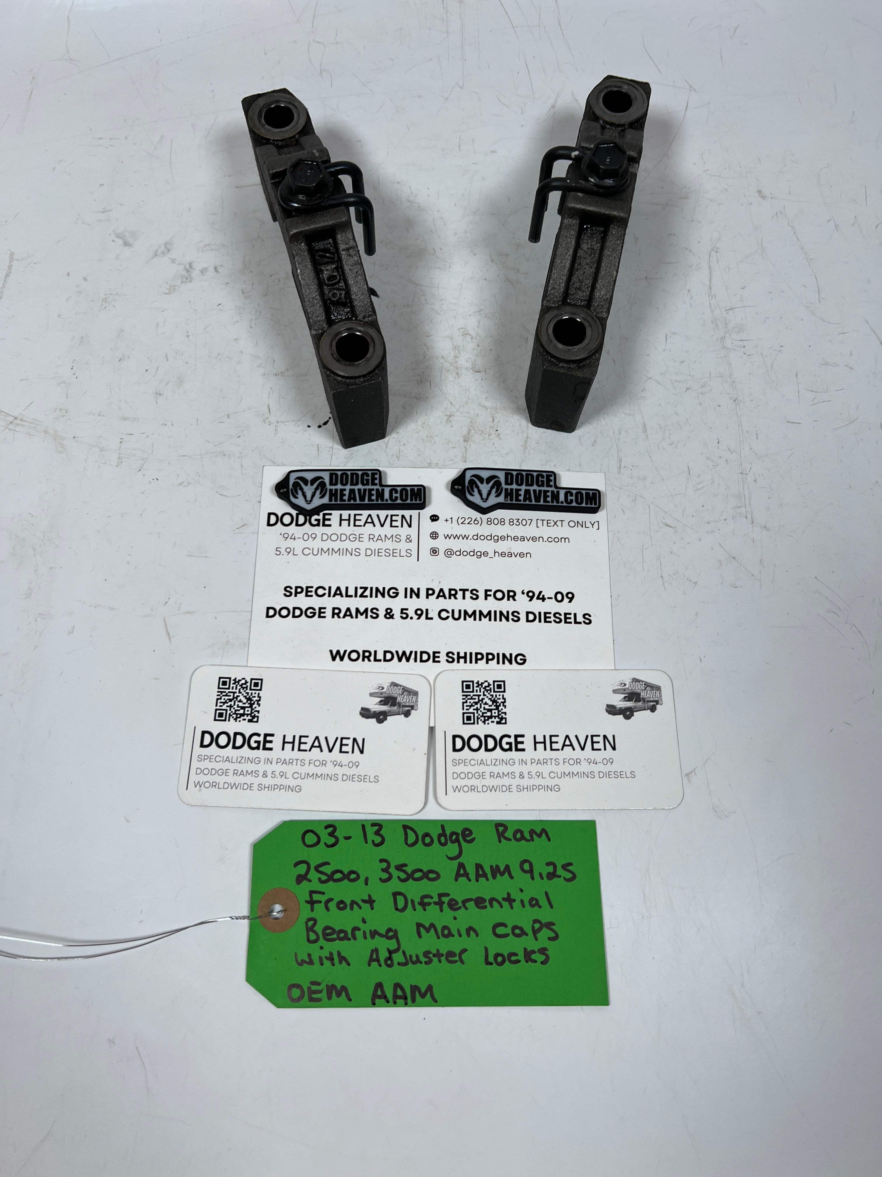2003-2013 Dodge Ram AAM 9.25 Front Differential Bearing Main Caps W Locks