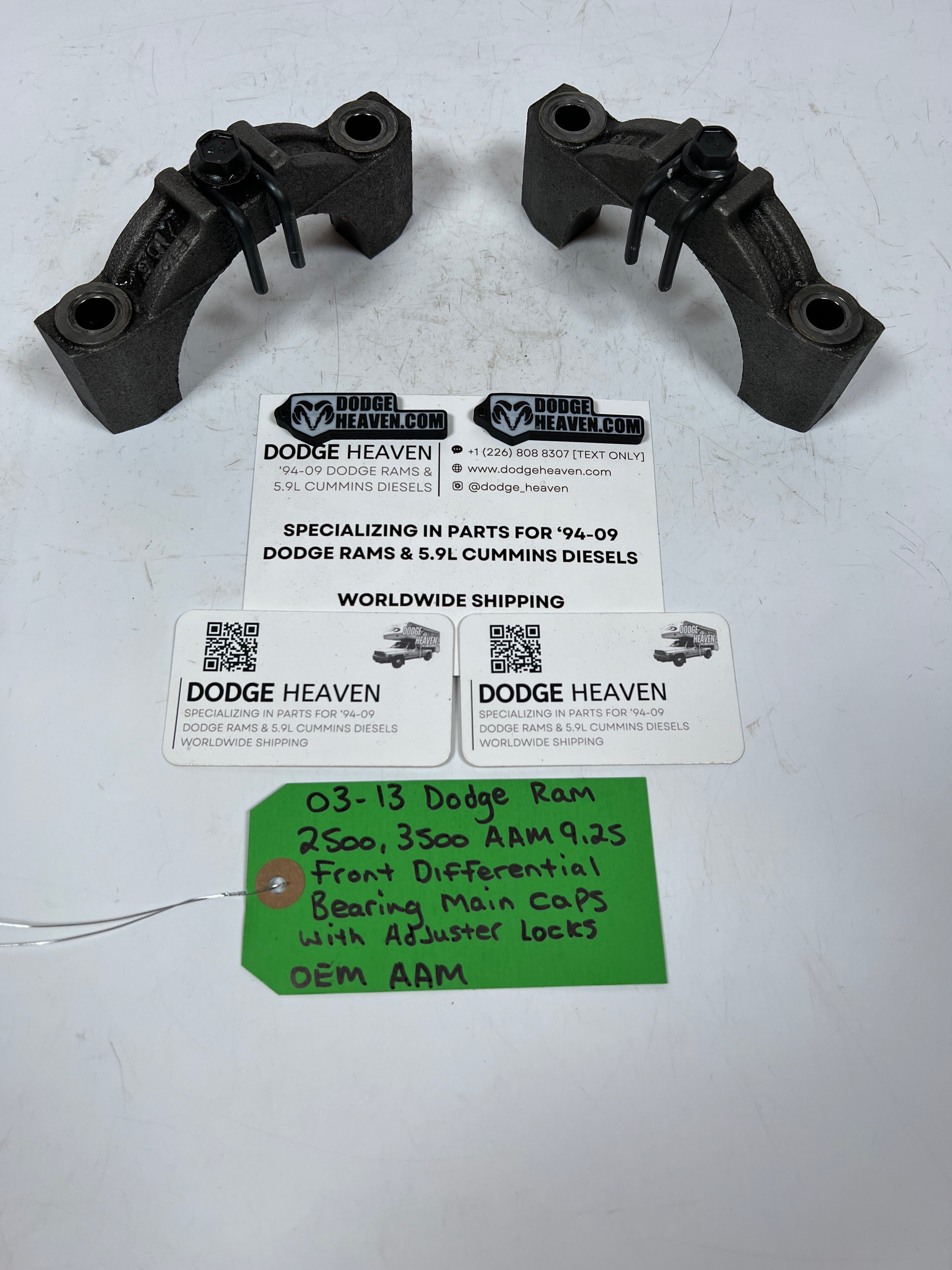 2003-2013 Dodge Ram AAM 9.25 Front Differential Bearing Main Caps W Locks