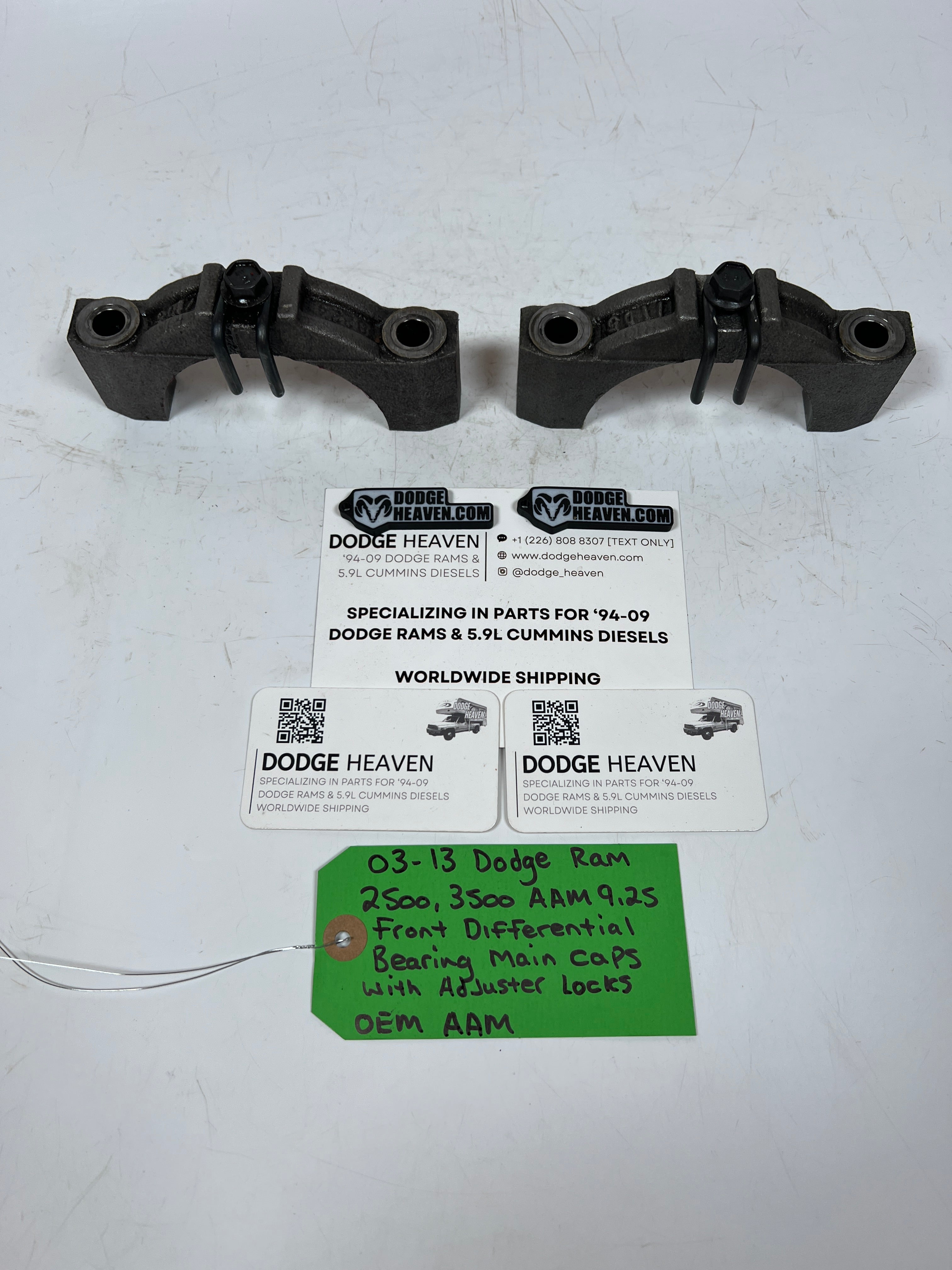 2003-2013 Dodge Ram AAM 9.25 Front Differential Bearing Main Caps W Locks