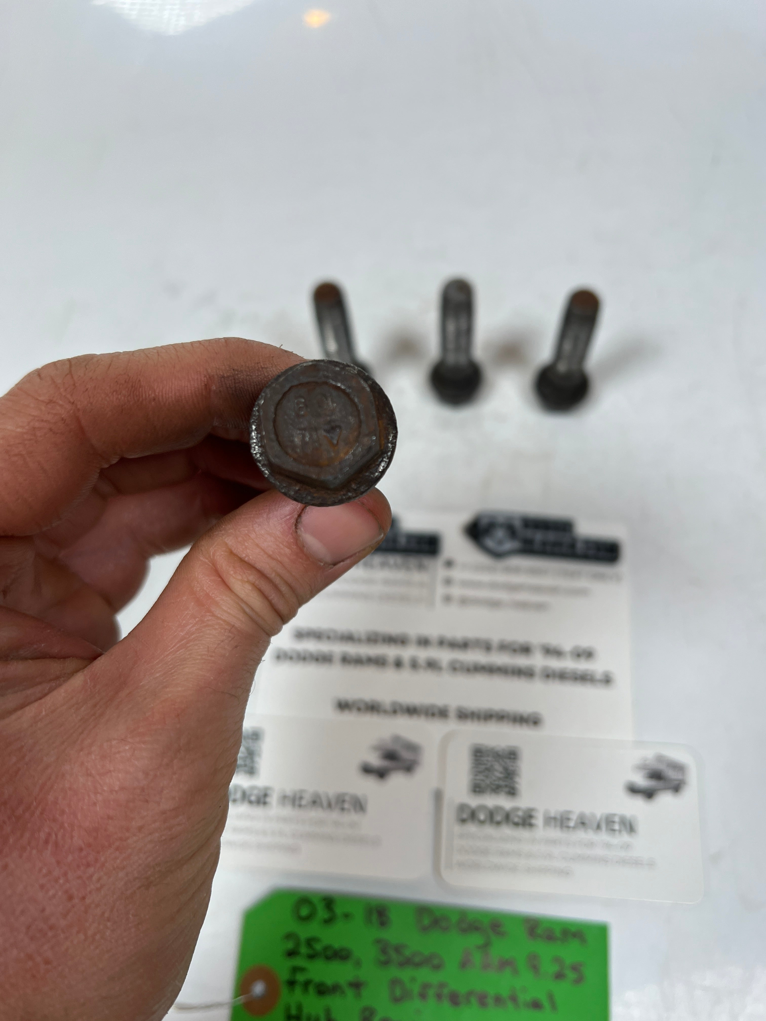 2003-2013 Dodge Ram AAM 9.25 Front Diff Wheel Hub Bearing Bolts QTY 4