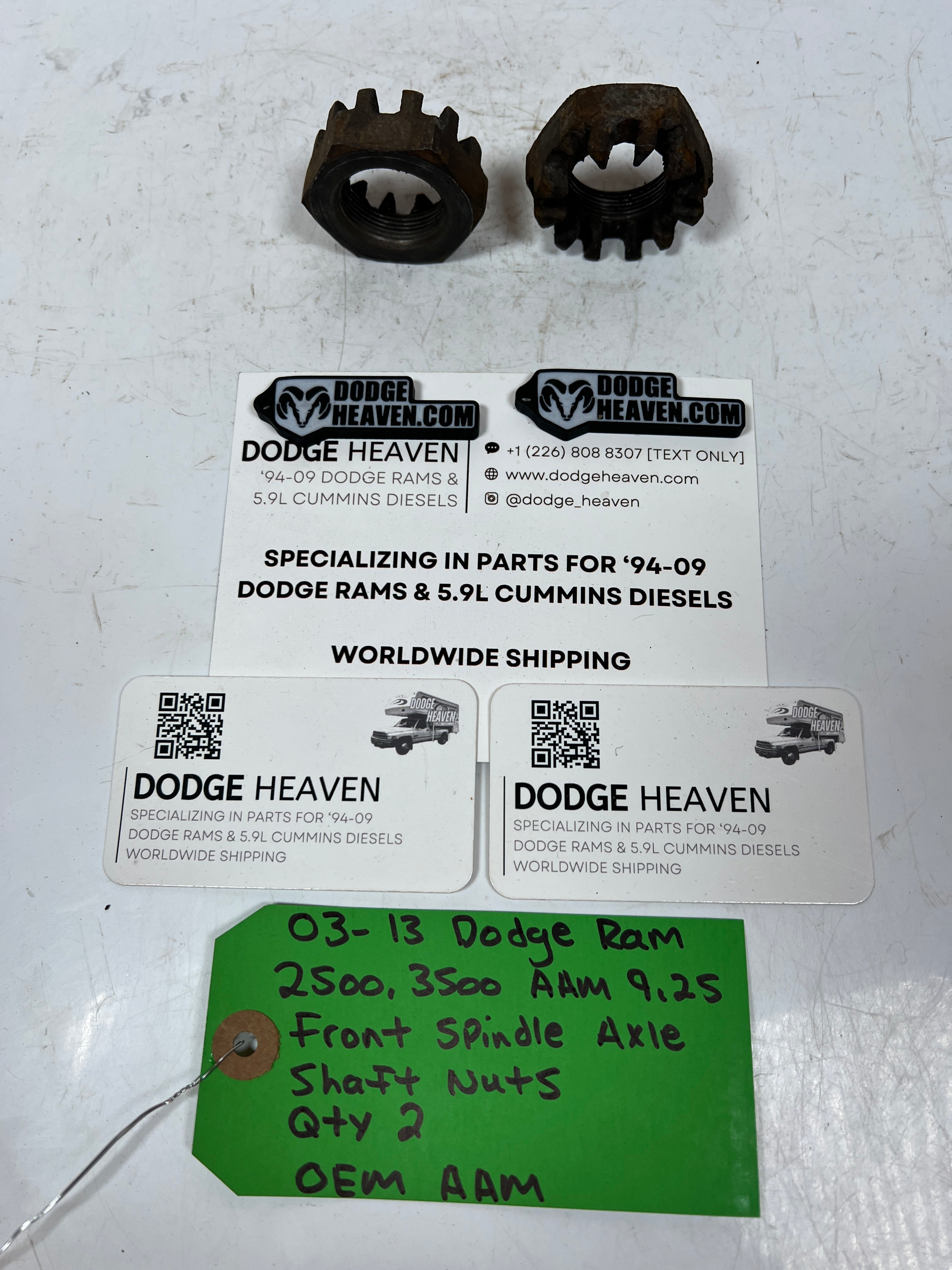 2003-2013 Dodge Ram AAM 9.25 Front Spindle Axle Shaft Nuts QTY 2