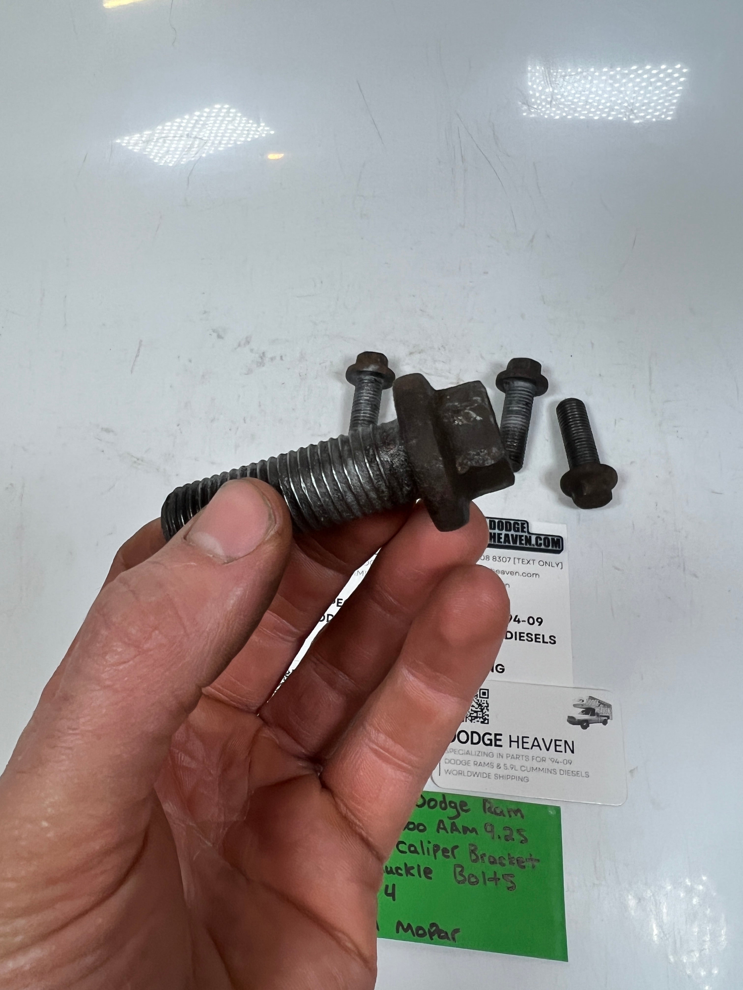 2003-2008 Dodge Ram AAM 9.25 Front Caliper Bracket Knuckle Bolts QTY 4