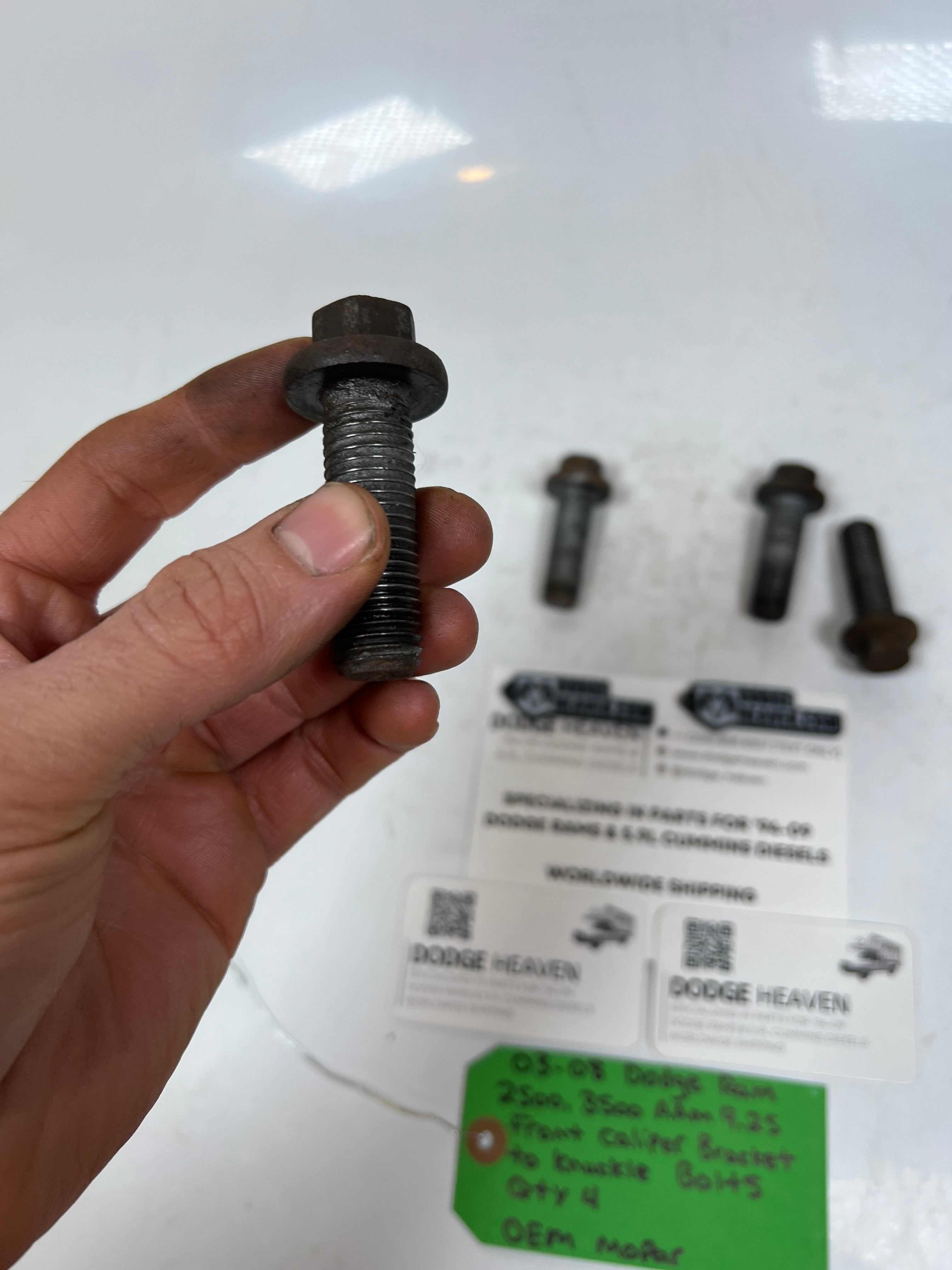 2003-2008 Dodge Ram AAM 9.25 Front Caliper Bracket Knuckle Bolts QTY 4