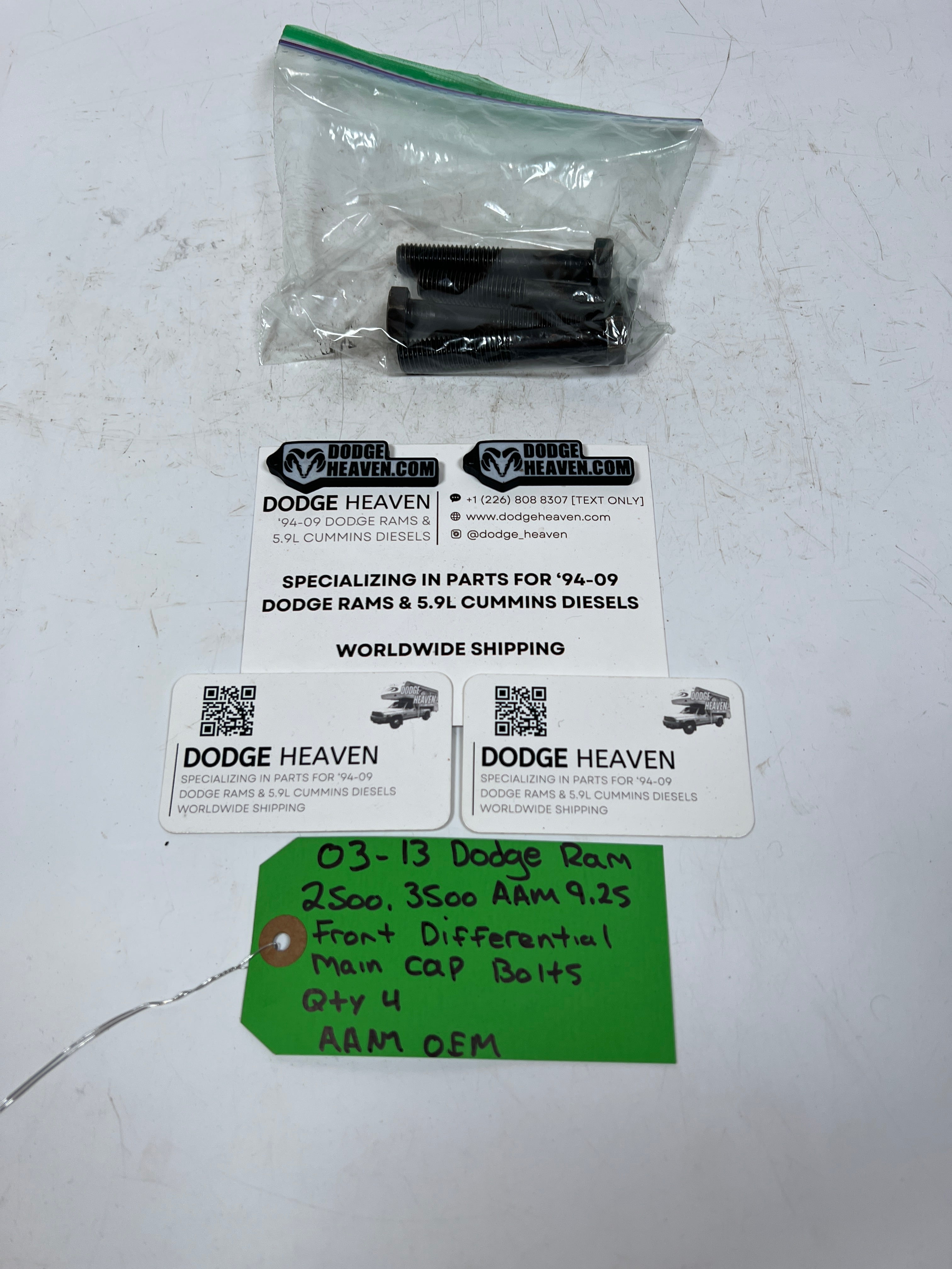2003-2013 Dodge Ram AAM 9.25 Front Differential Main Cap Bolts QTY 4