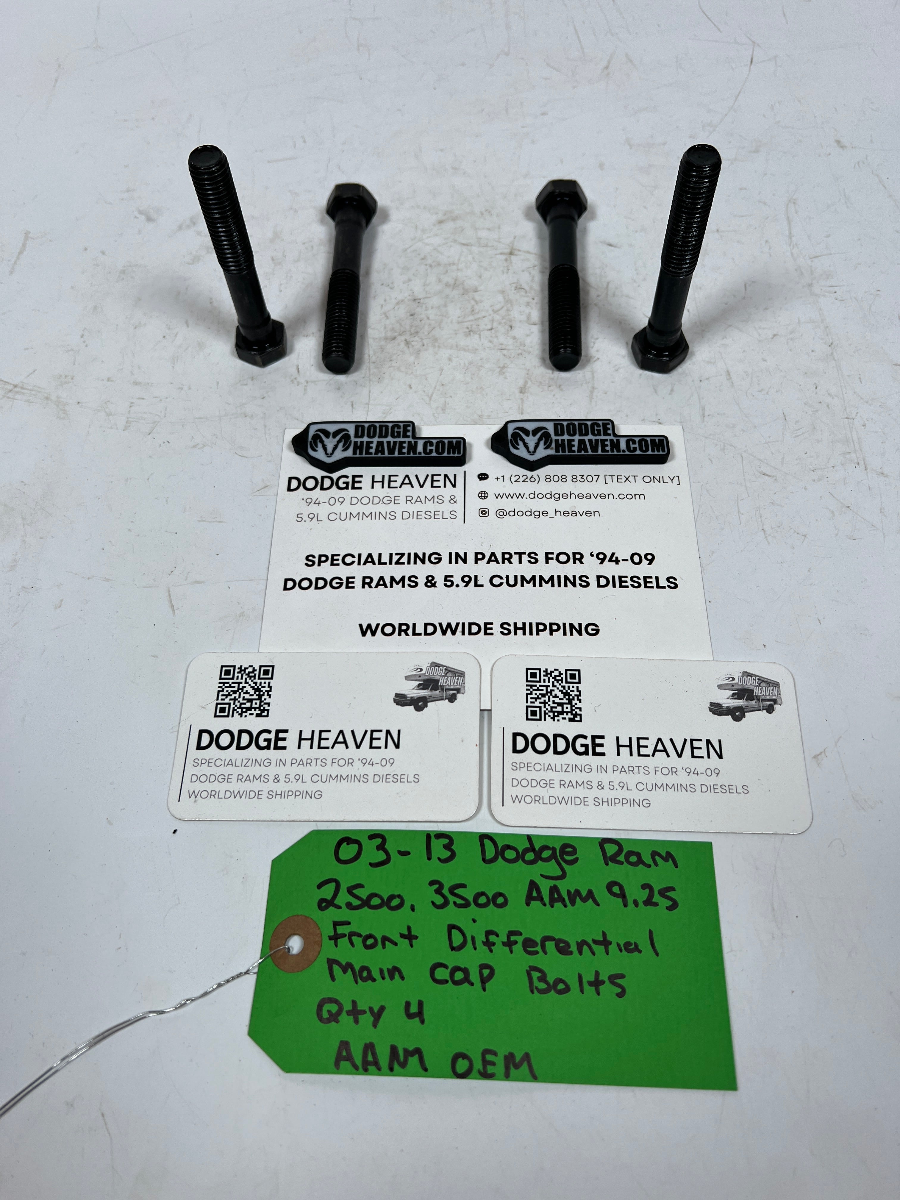 2003-2013 Dodge Ram AAM 9.25 Front Differential Main Cap Bolts QTY 4