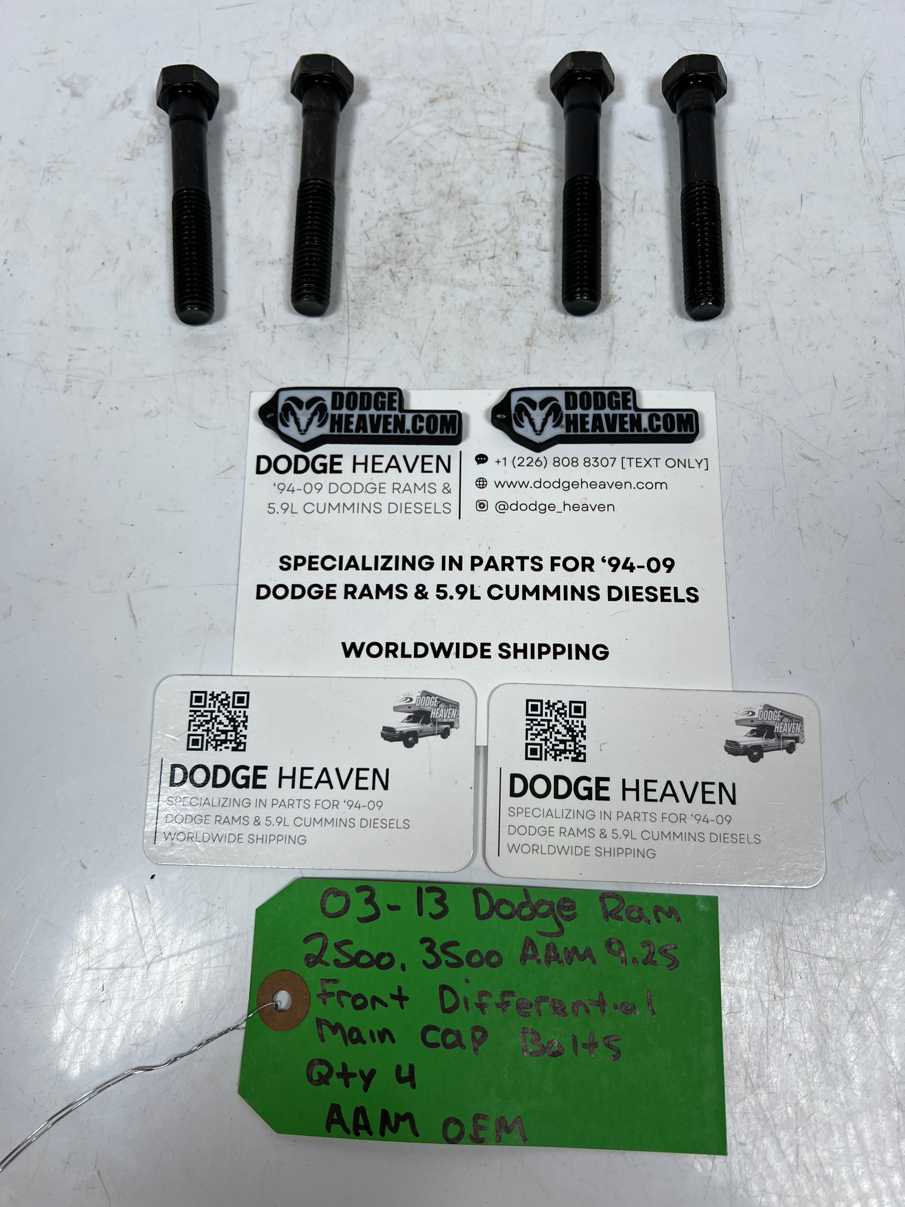 2003-2013 Dodge Ram AAM 9.25 Front Differential Main Cap Bolts QTY 4