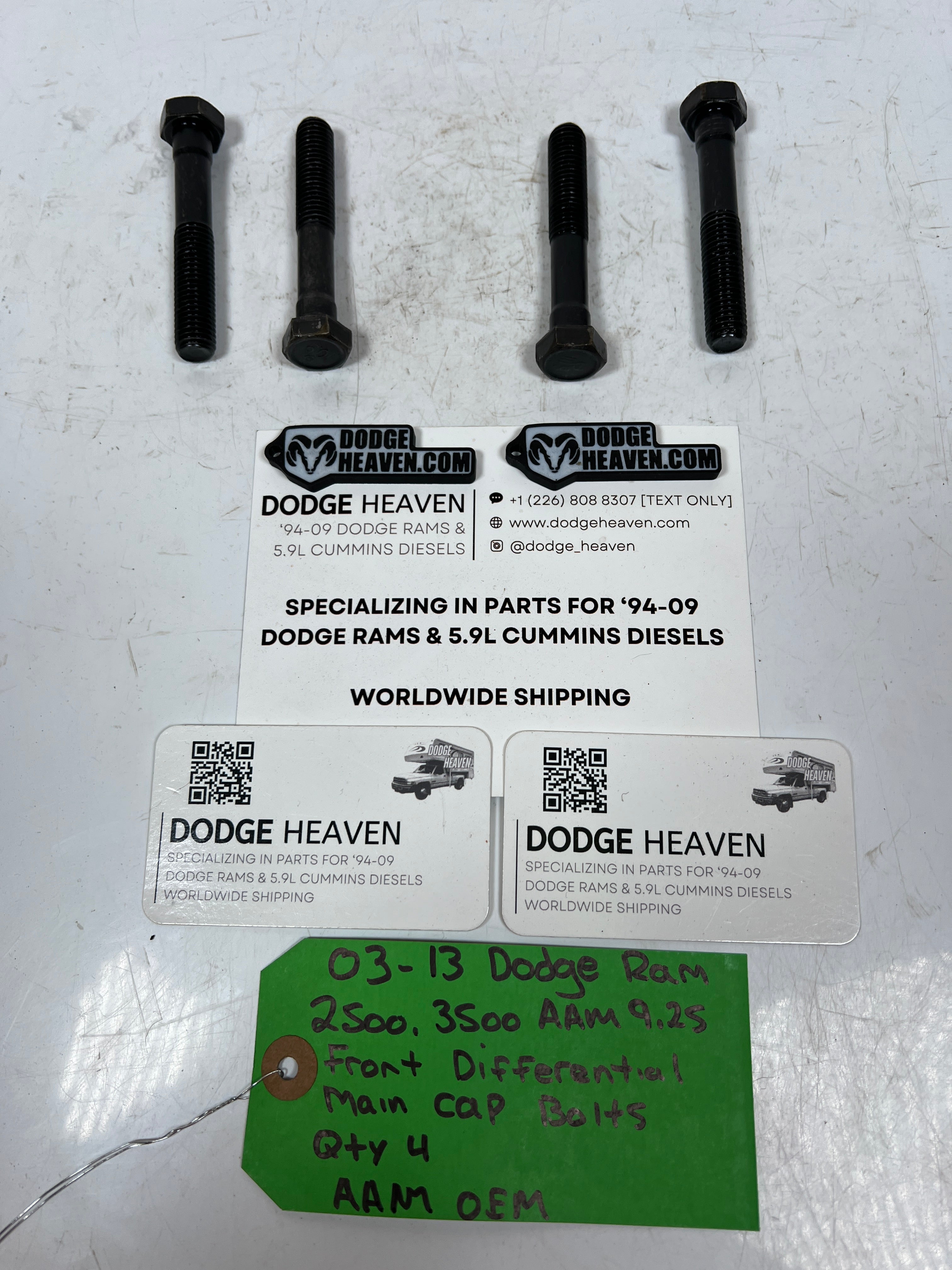 2003-2013 Dodge Ram AAM 9.25 Front Differential Main Cap Bolts QTY 4