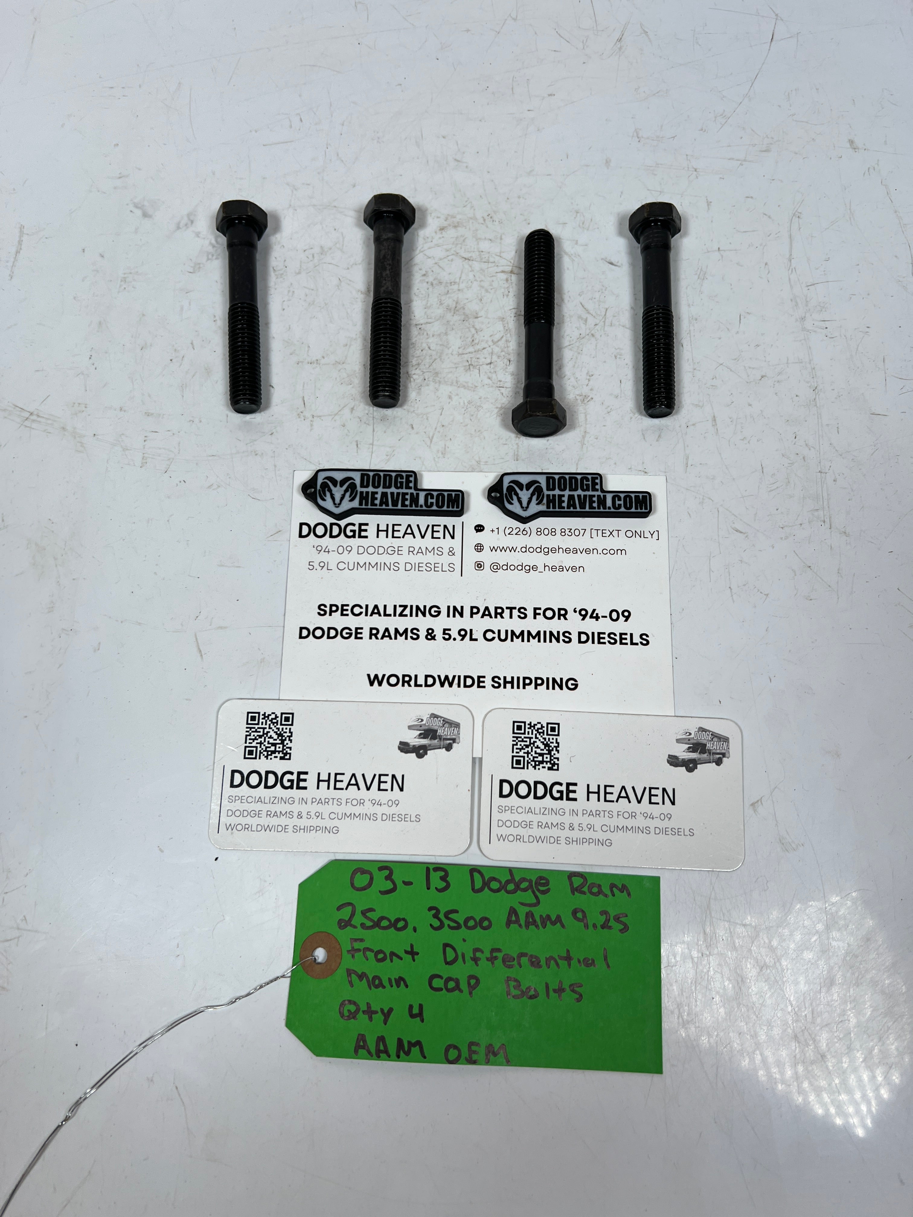 2003-2013 Dodge Ram AAM 9.25 Front Differential Main Cap Bolts QTY 4
