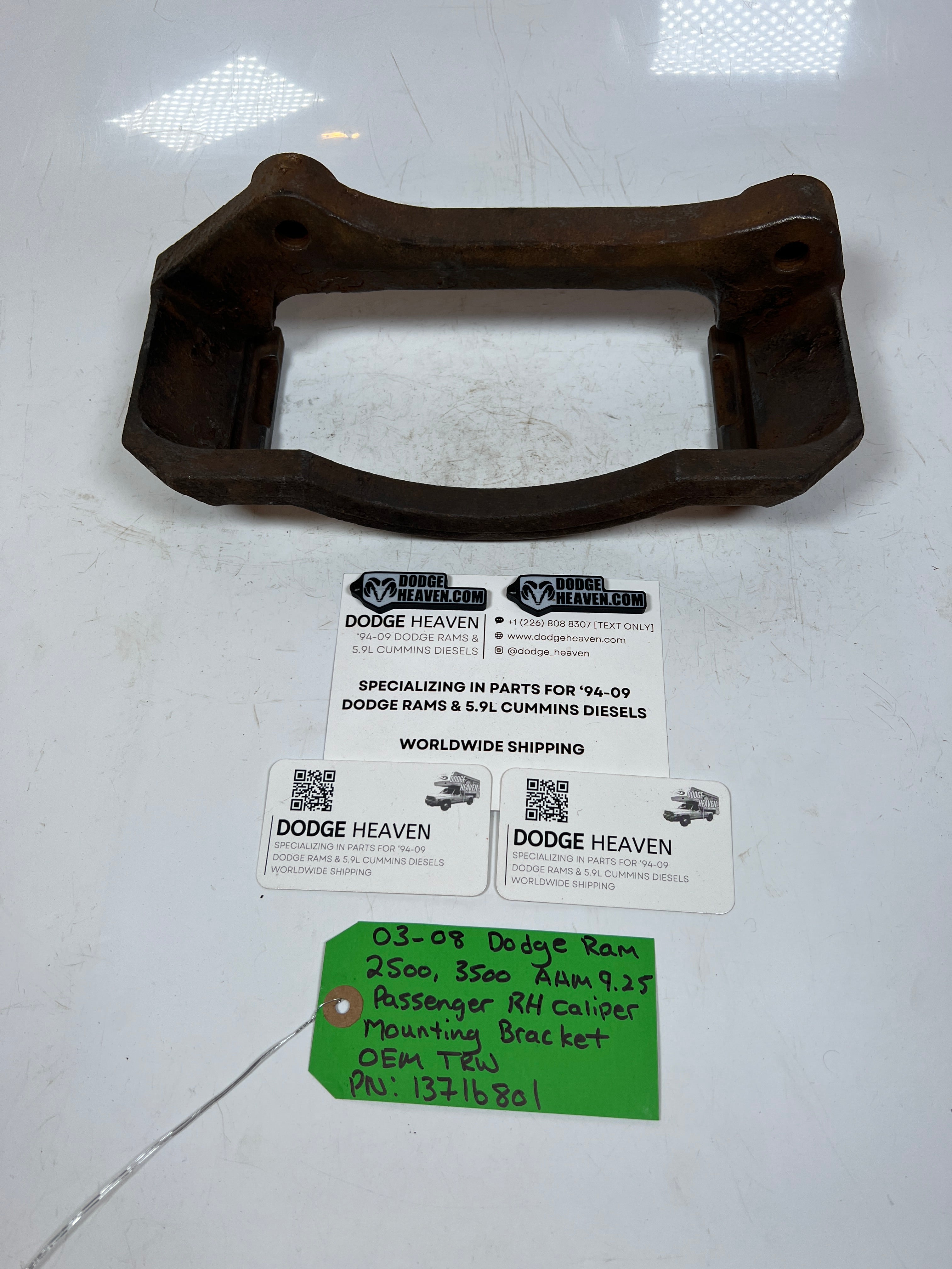 2003-2008 Dodge Ram AAM 9.25 RH Caliper Mounting Bracket