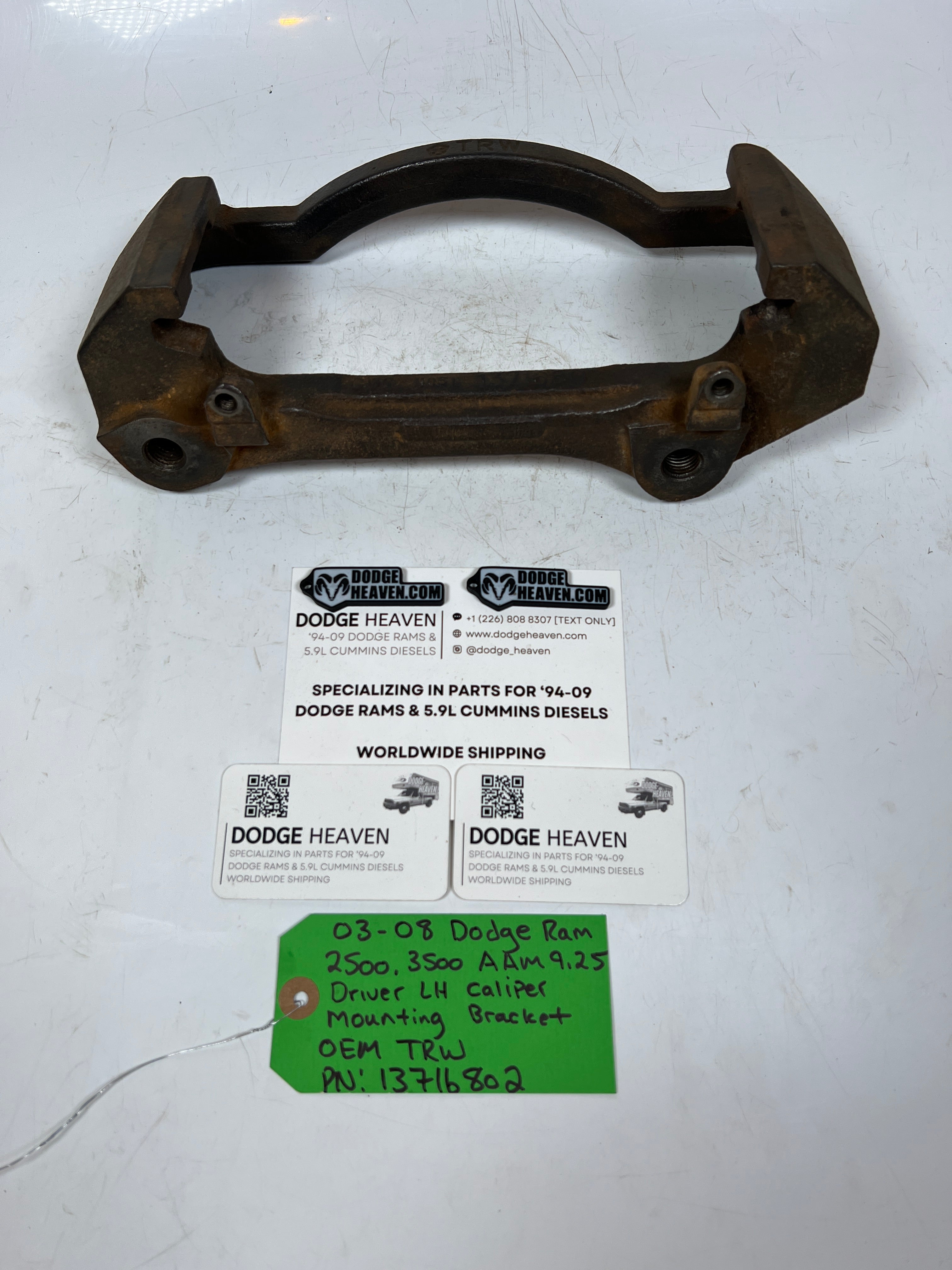 2003-2008 Dodge Ram AAM 9.25 Driver LH Caliper Mounting Bracket