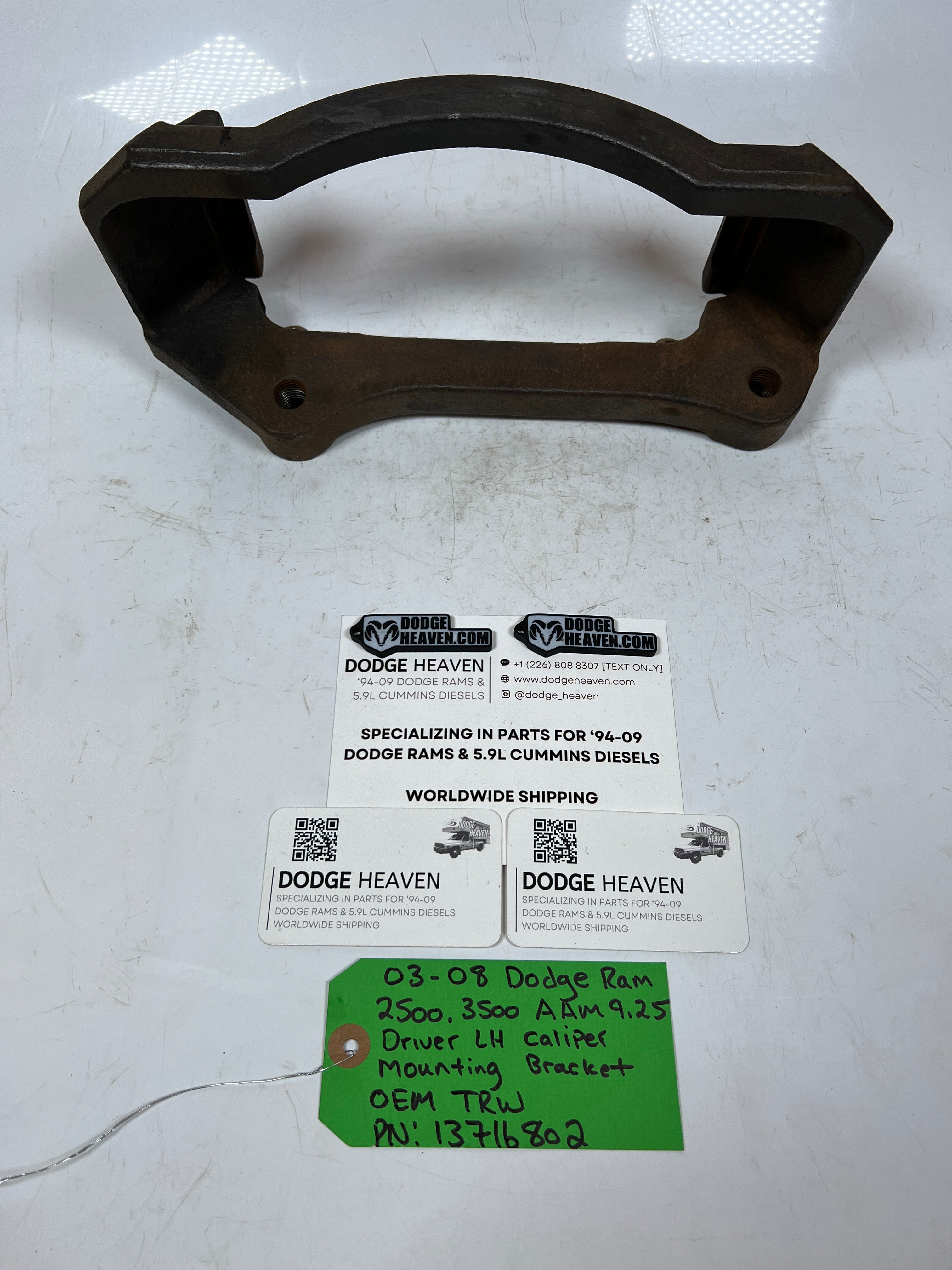 2003-2008 Dodge Ram AAM 9.25 Driver LH Caliper Mounting Bracket