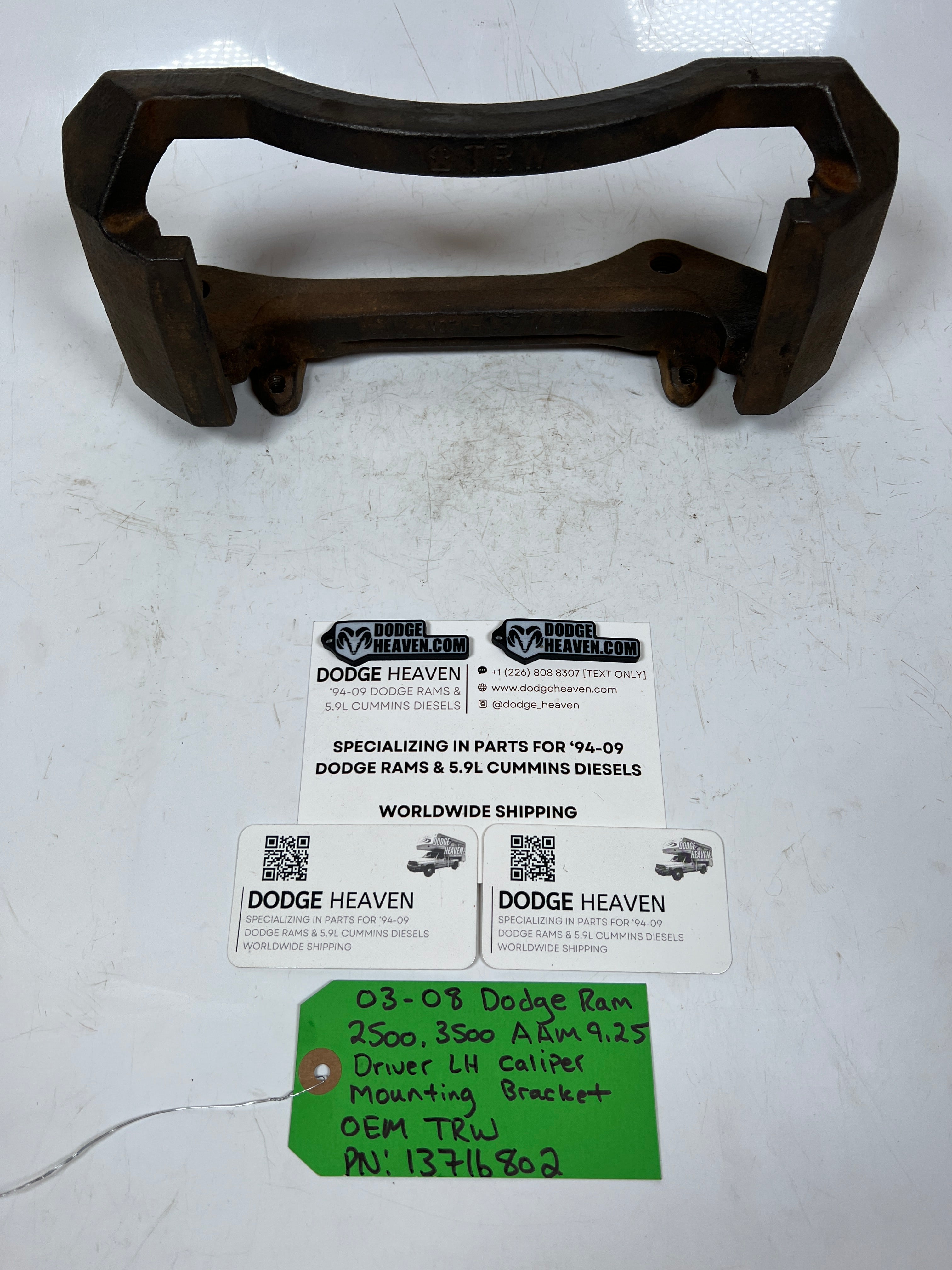 2003-2008 Dodge Ram AAM 9.25 Driver LH Caliper Mounting Bracket