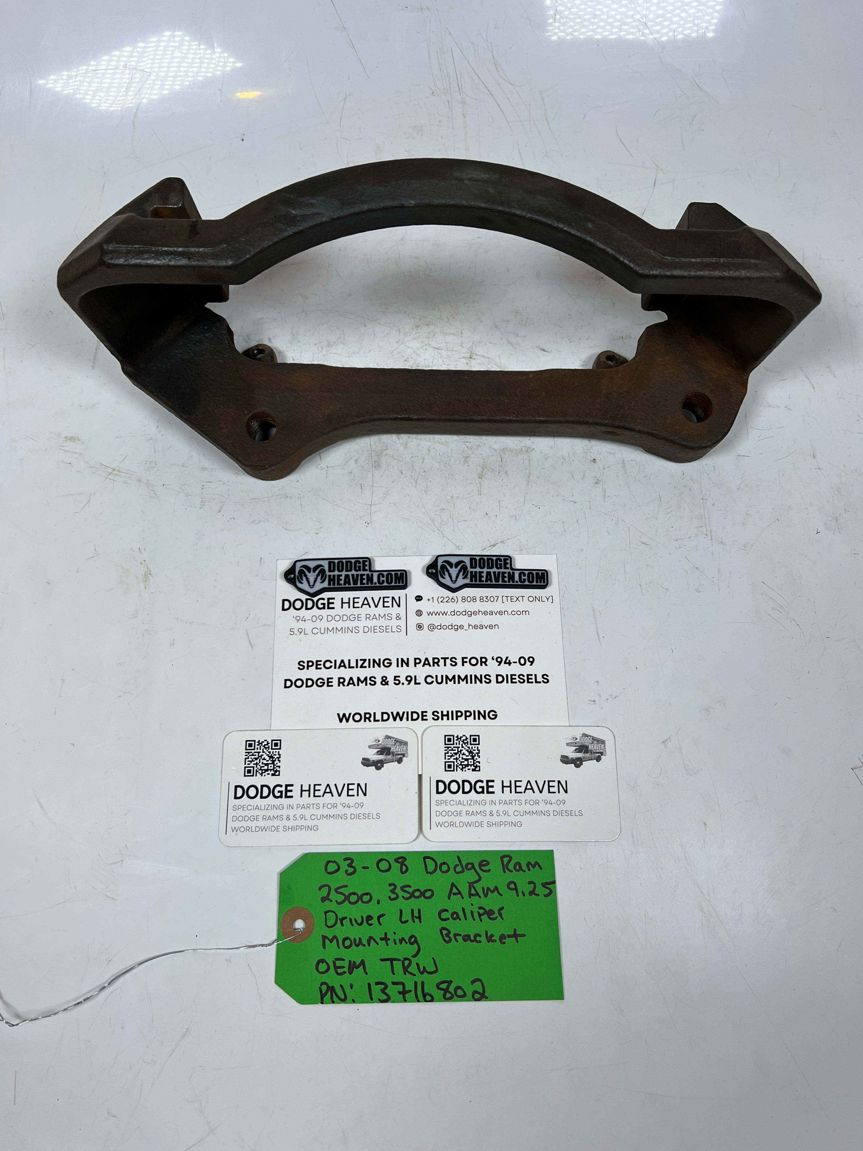 2003-2008 Dodge Ram AAM 9.25 Driver LH Caliper Mounting Bracket
