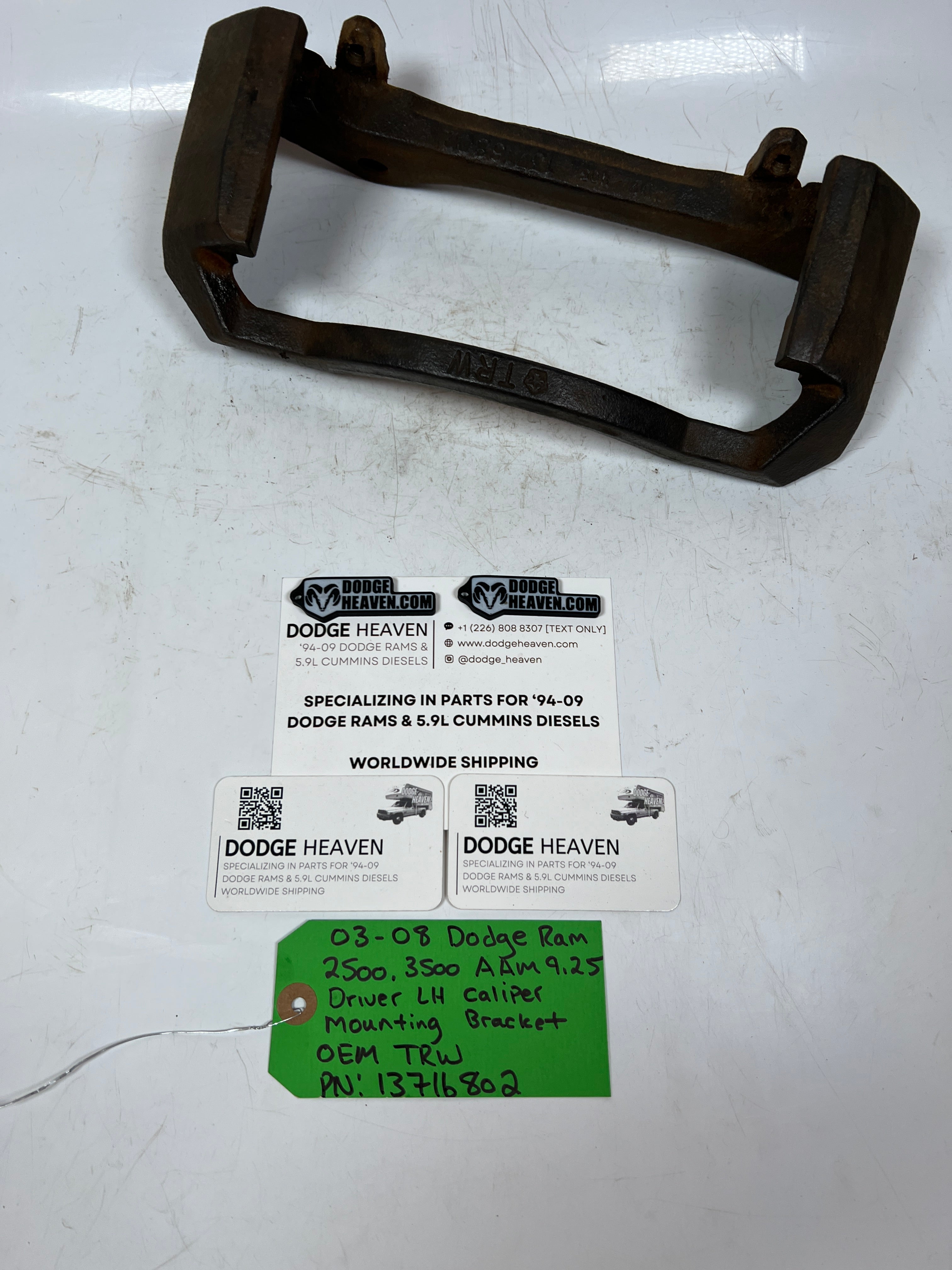 2003-2008 Dodge Ram AAM 9.25 Driver LH Caliper Mounting Bracket