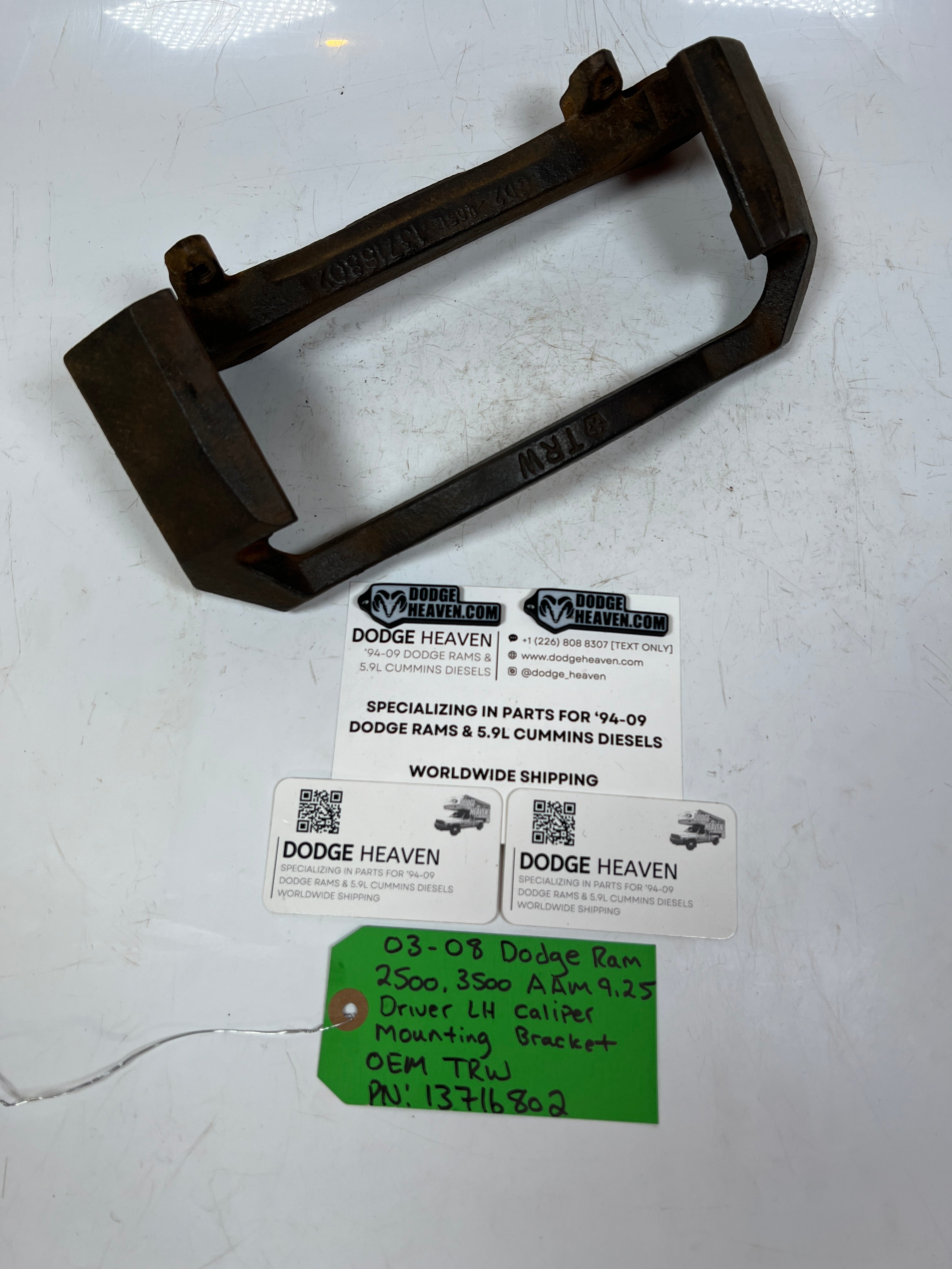 2003-2008 Dodge Ram AAM 9.25 Driver LH Caliper Mounting Bracket