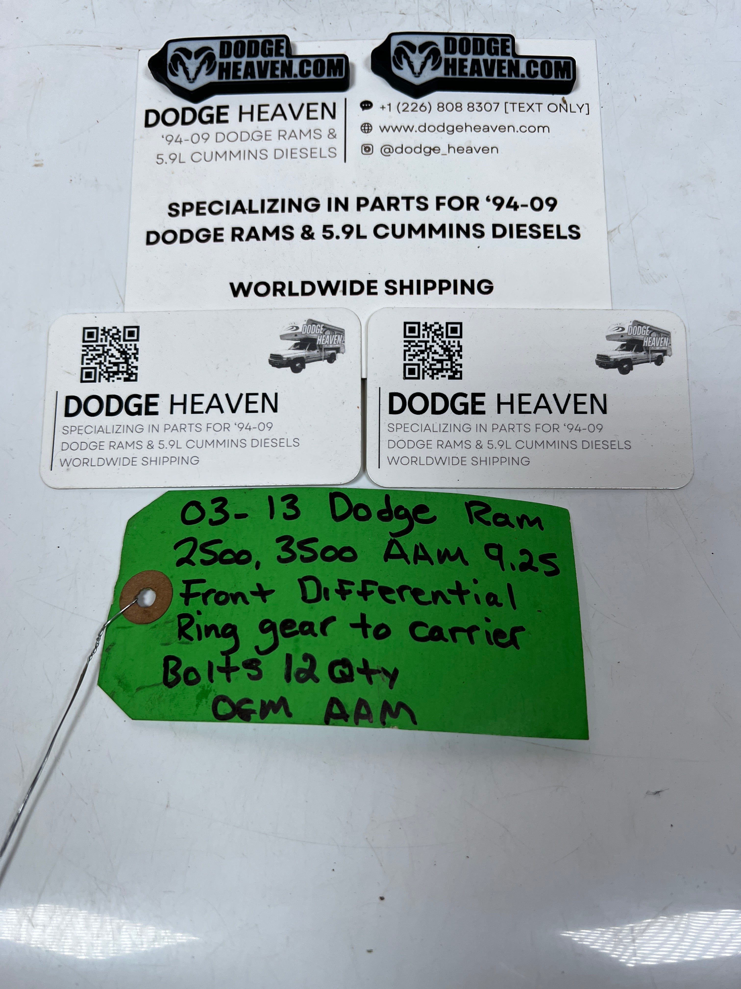 2003-2013 Dodge Ram AAM 9.25 Front Diff Ring Gear to Carrier Bolts QTY 12