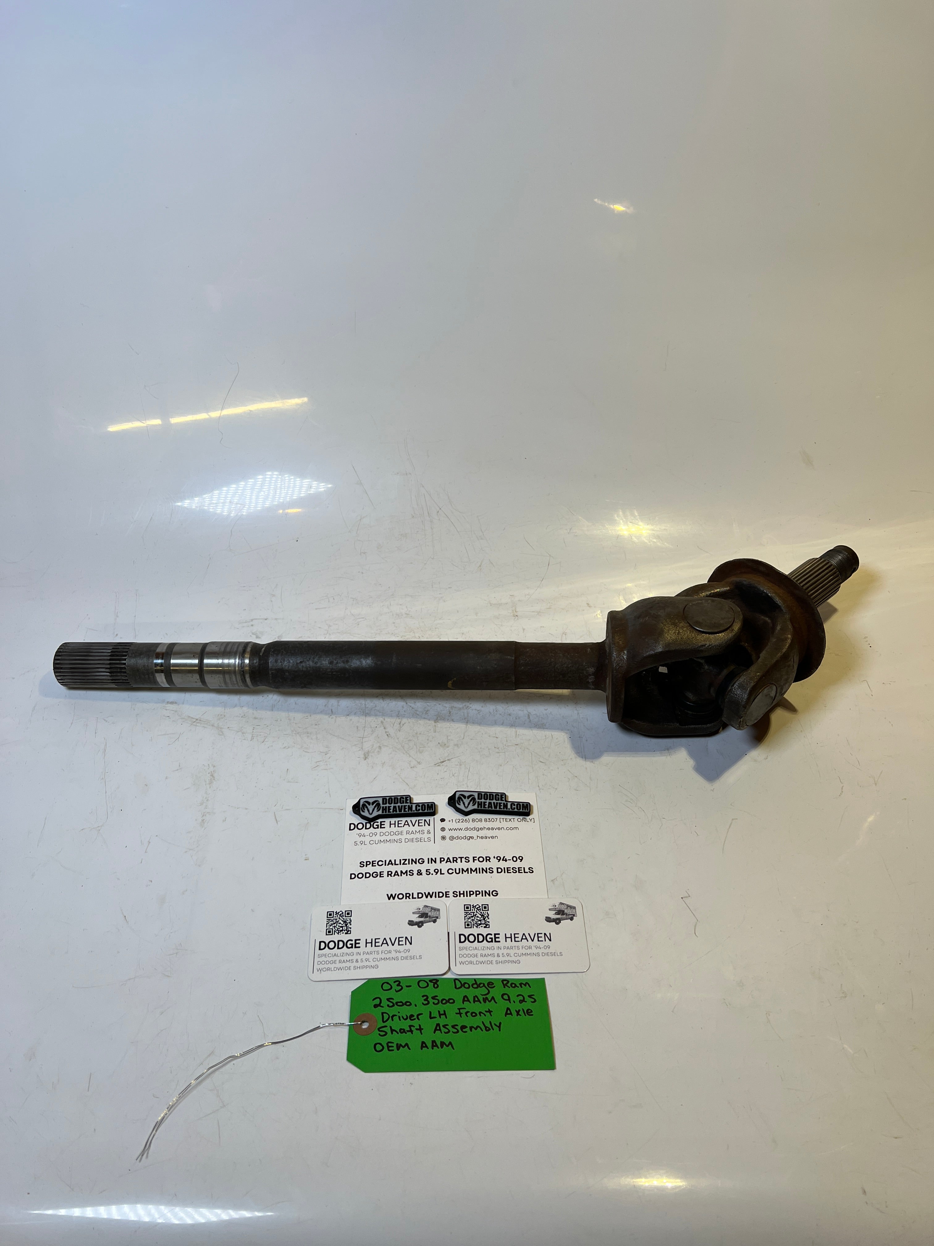 2003-2008 Dodge Ram 2500 3500 AAM 9.25 Driver LH Front Axle Shaft Assembly