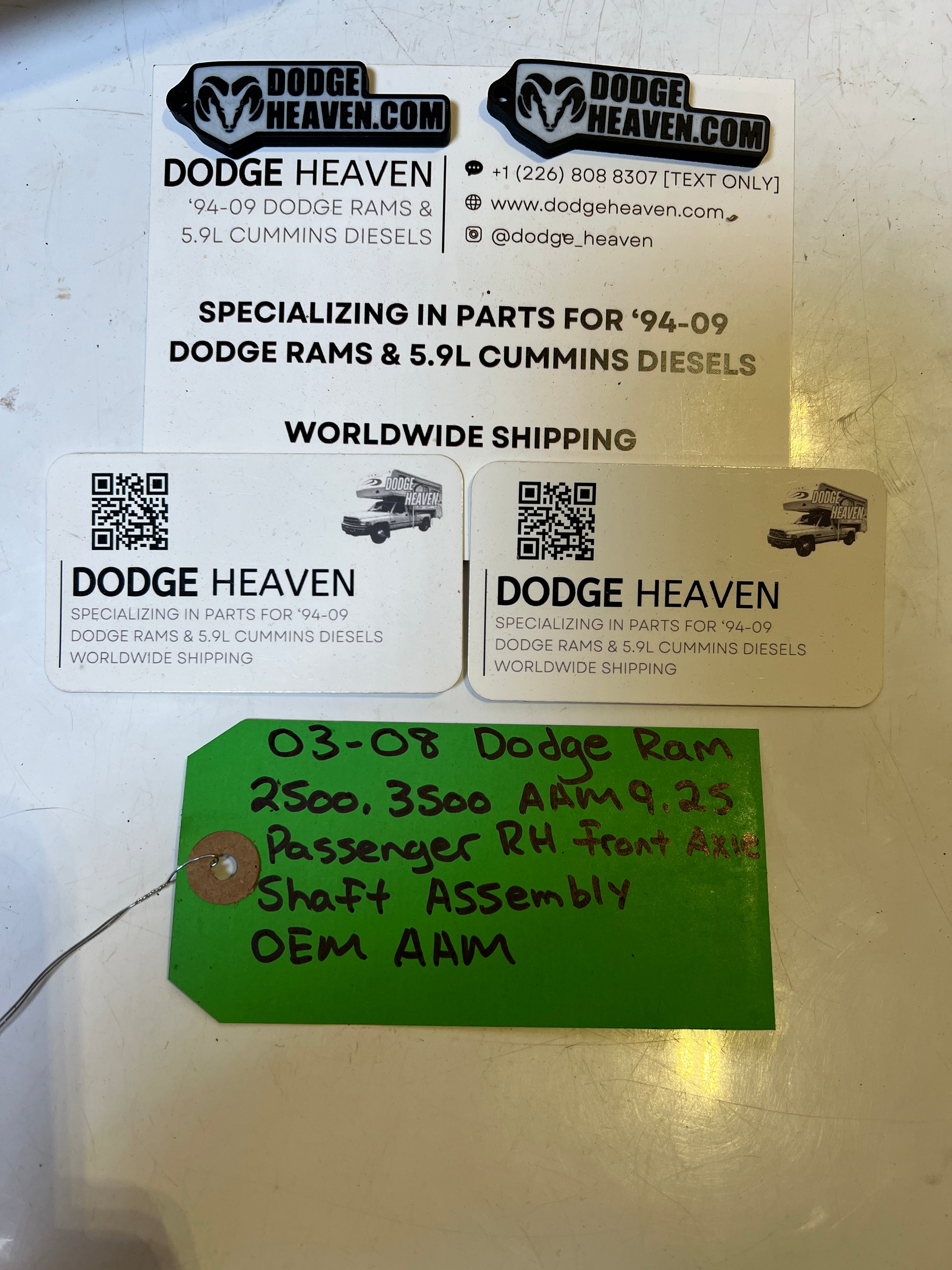 2003-2008 Dodge Ram 2500 3500 AAM 9.25 Passenger Front Axle Shaft Assembly