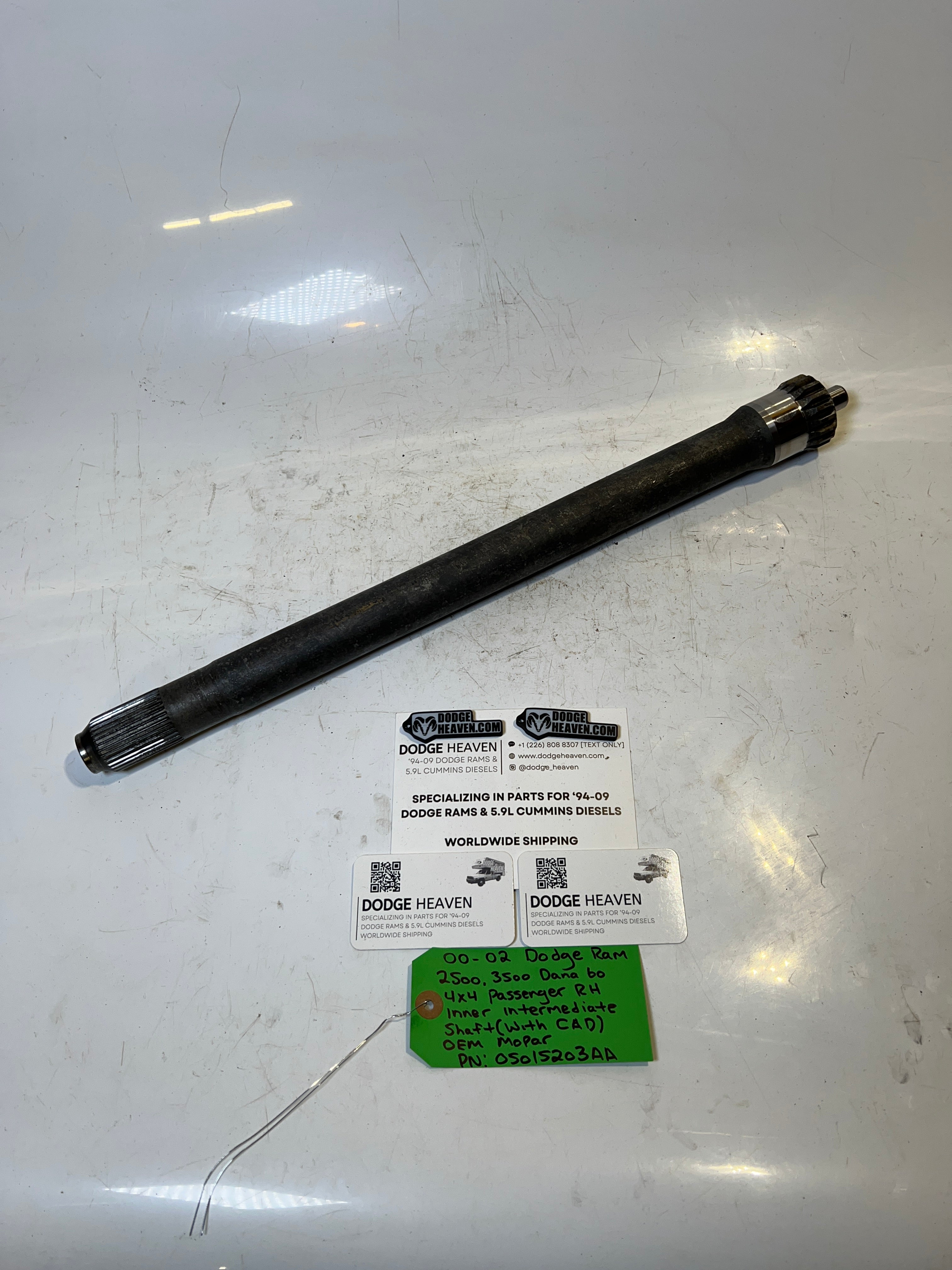 2000-2002 Dodge Ram 2500 3500 Dana 60 RH Intermediate Axle Shaft