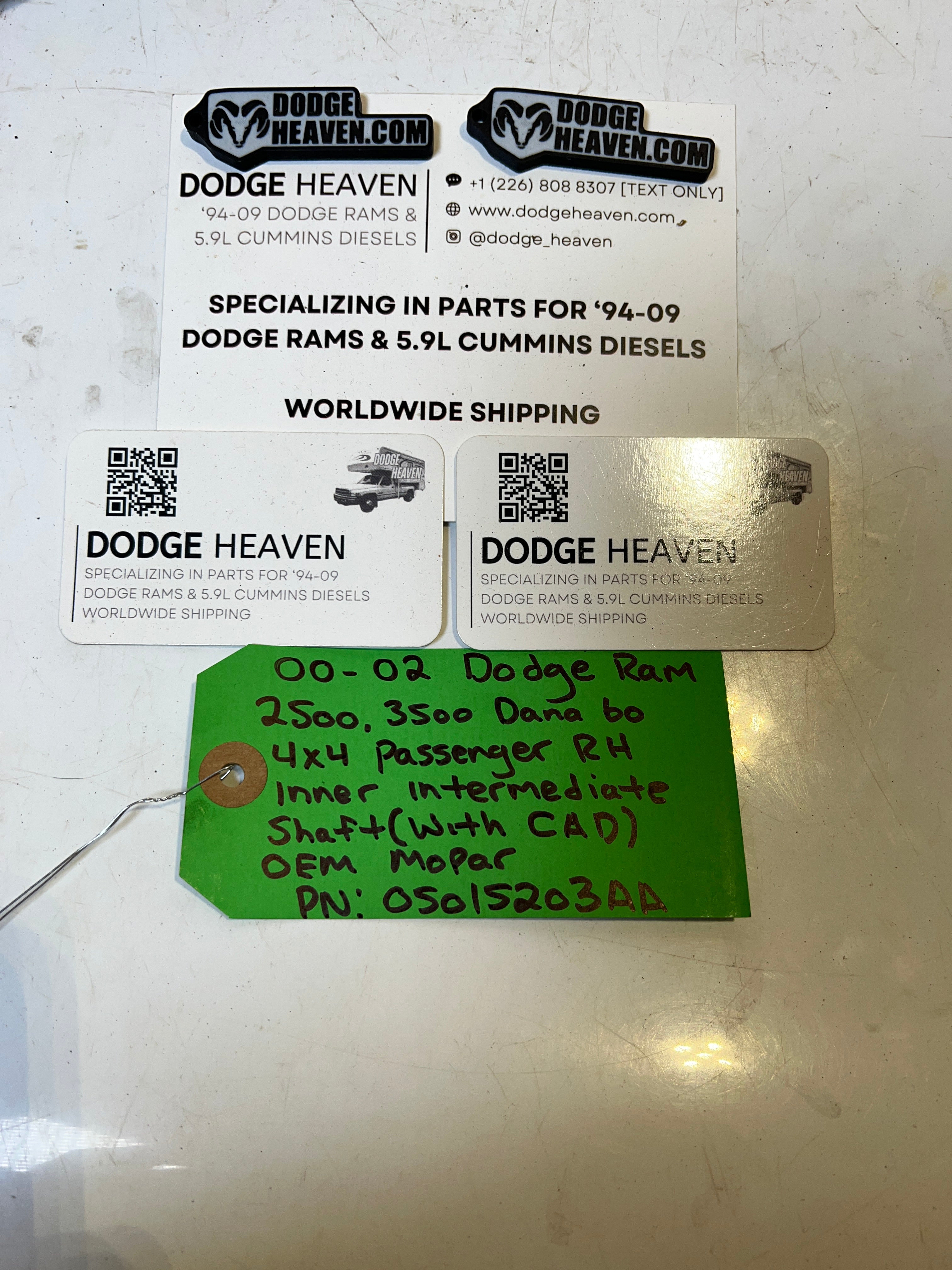 2000-2002 Dodge Ram 2500 3500 Dana 60 RH Intermediate Axle Shaft