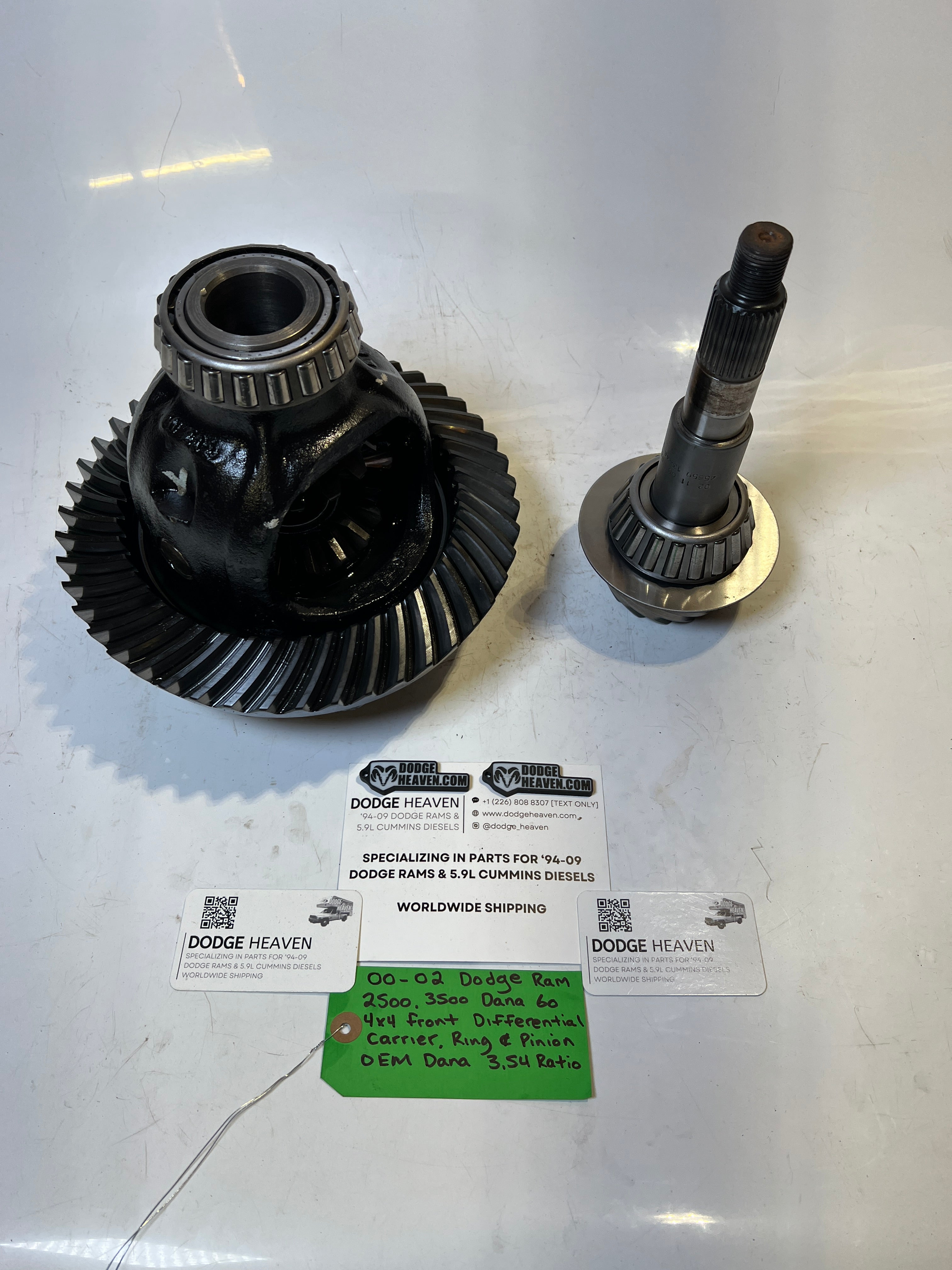 2000-2002 Dodge Ram Dana 60 Front Differential Carrier, Ring & Pinion 3.54