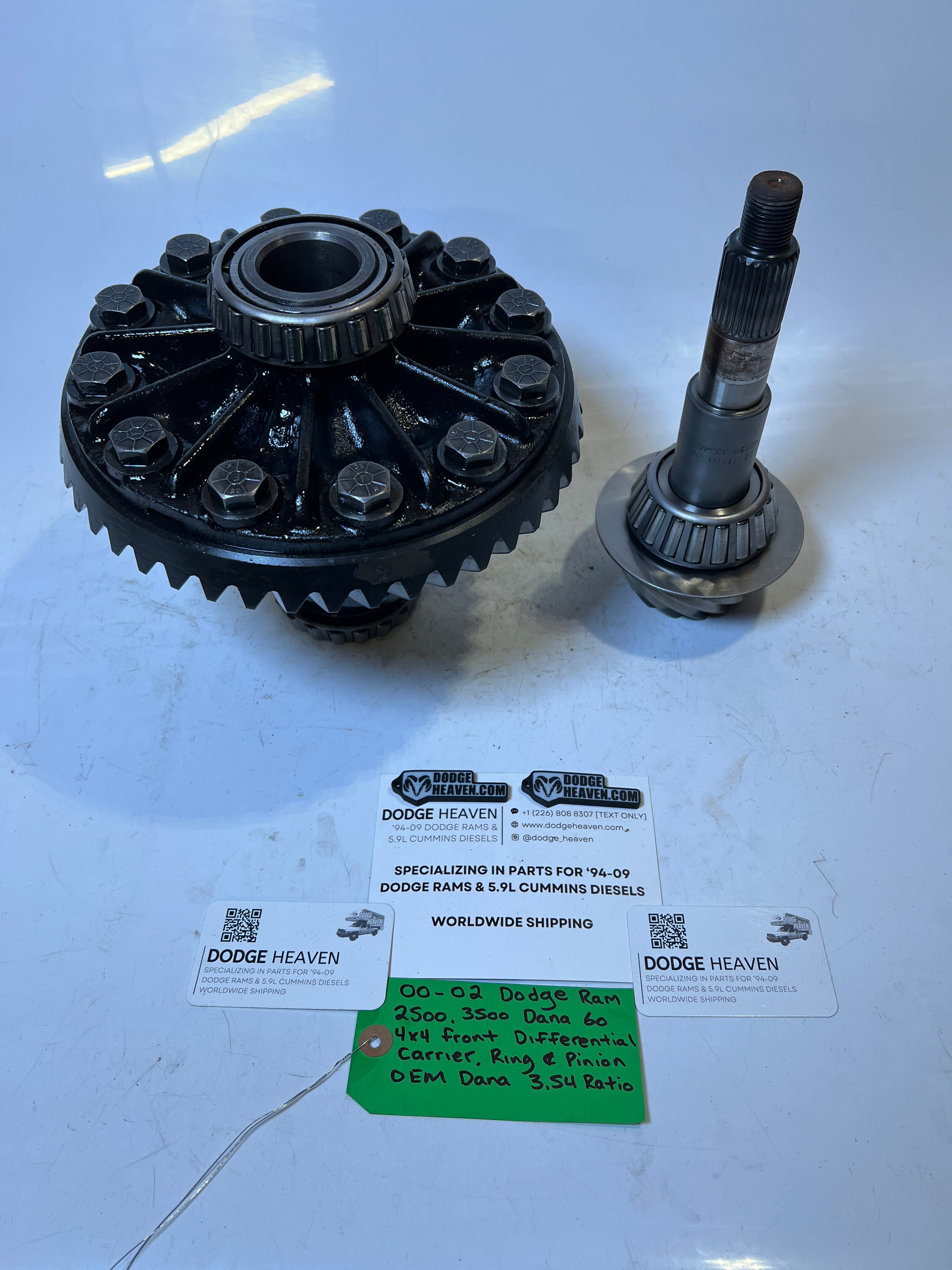 2000-2002 Dodge Ram Dana 60 Front Differential Carrier, Ring & Pinion 3.54