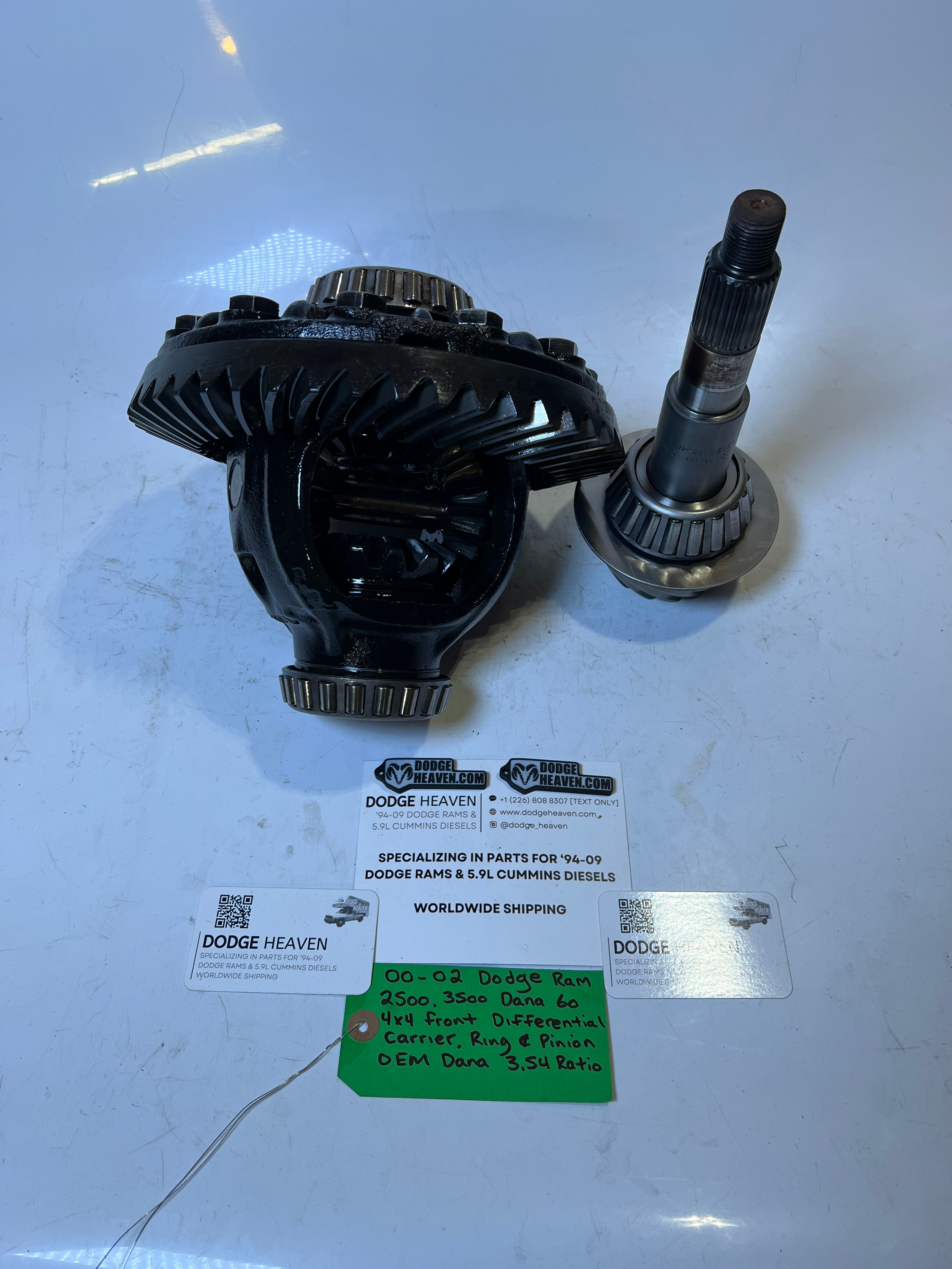 2000-2002 Dodge Ram Dana 60 Front Differential Carrier, Ring & Pinion 3.54