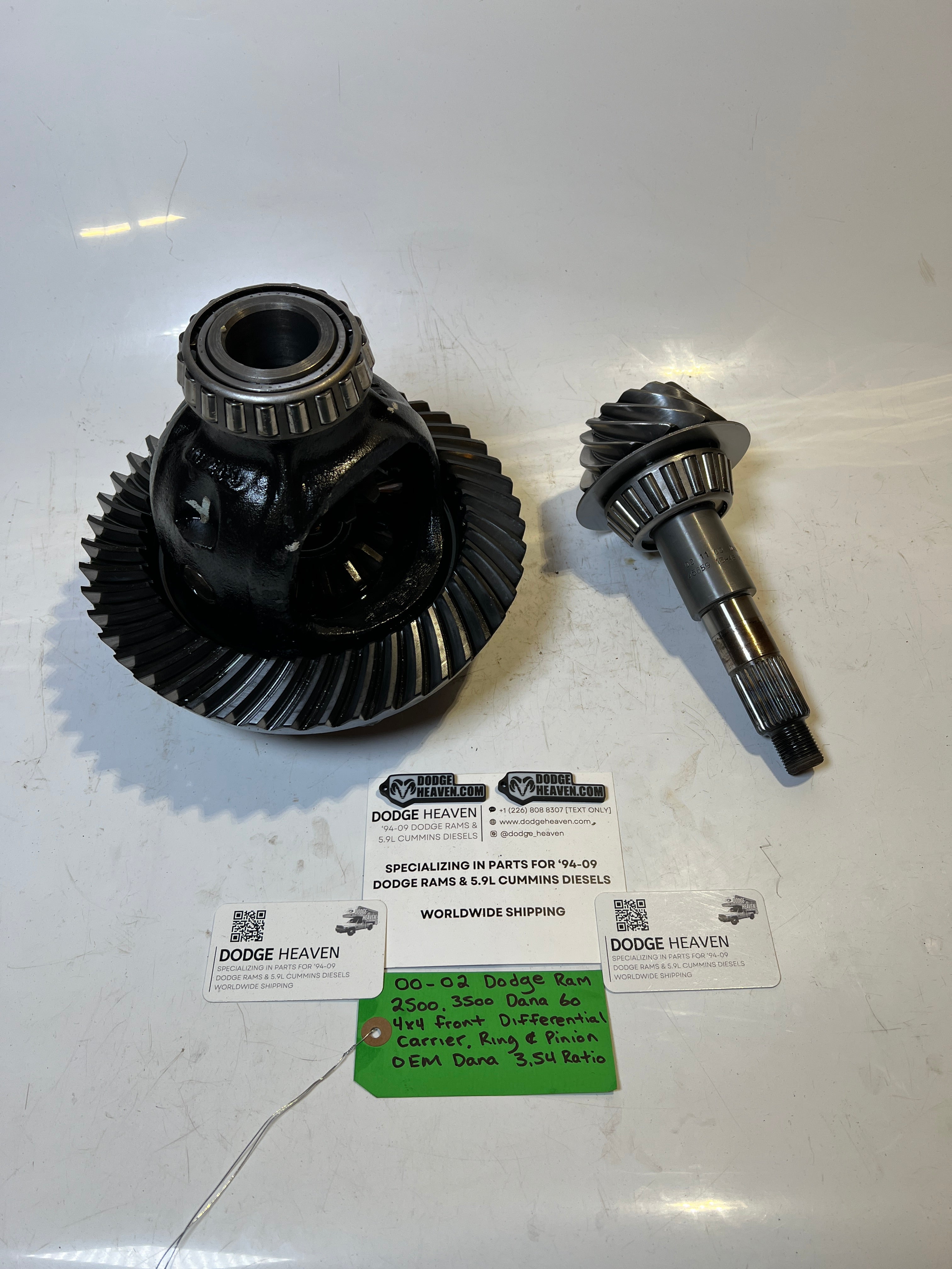 2000-2002 Dodge Ram Dana 60 Front Differential Carrier, Ring & Pinion 3.54