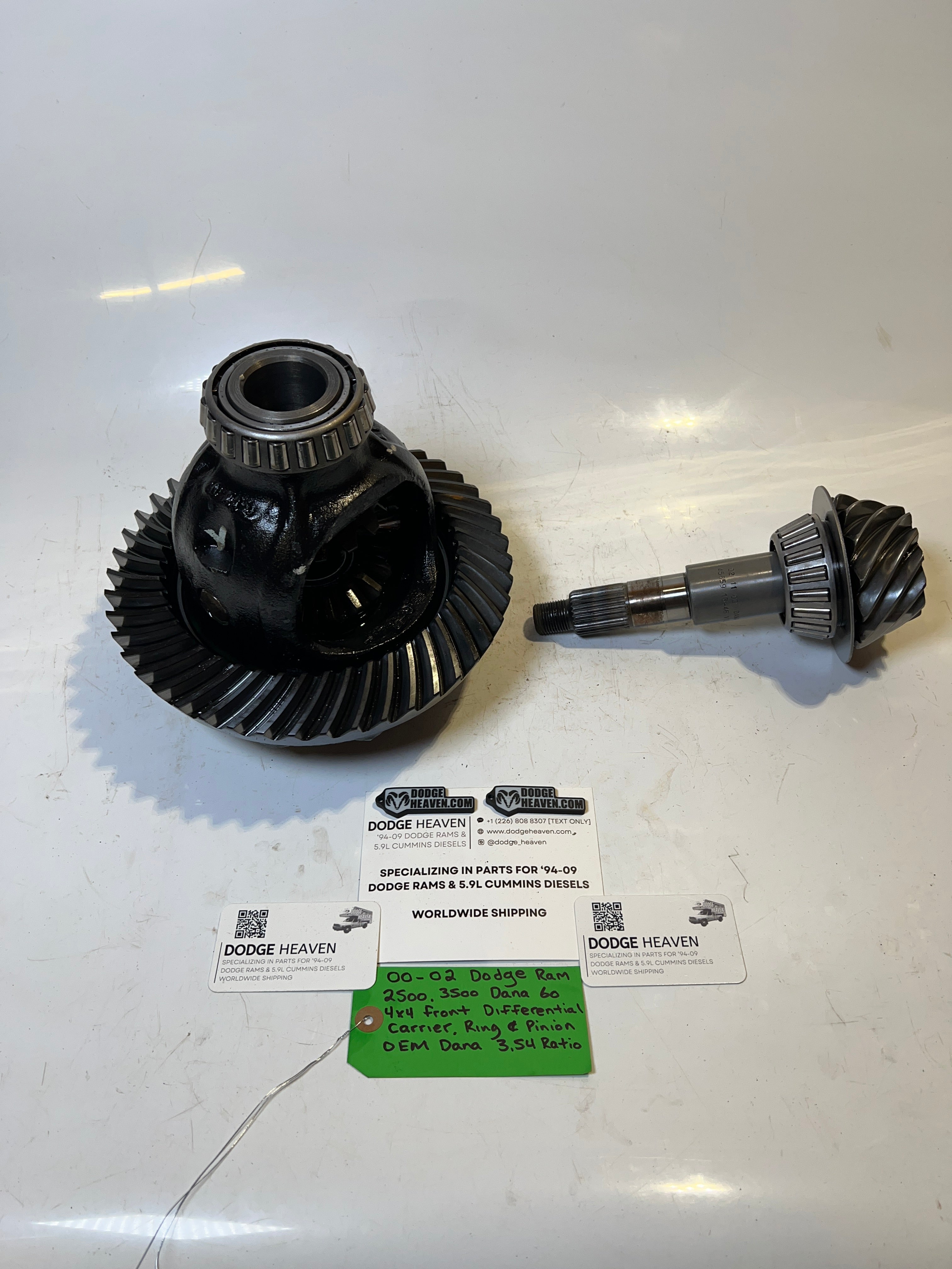 2000-2002 Dodge Ram Dana 60 Front Differential Carrier, Ring & Pinion 3.54