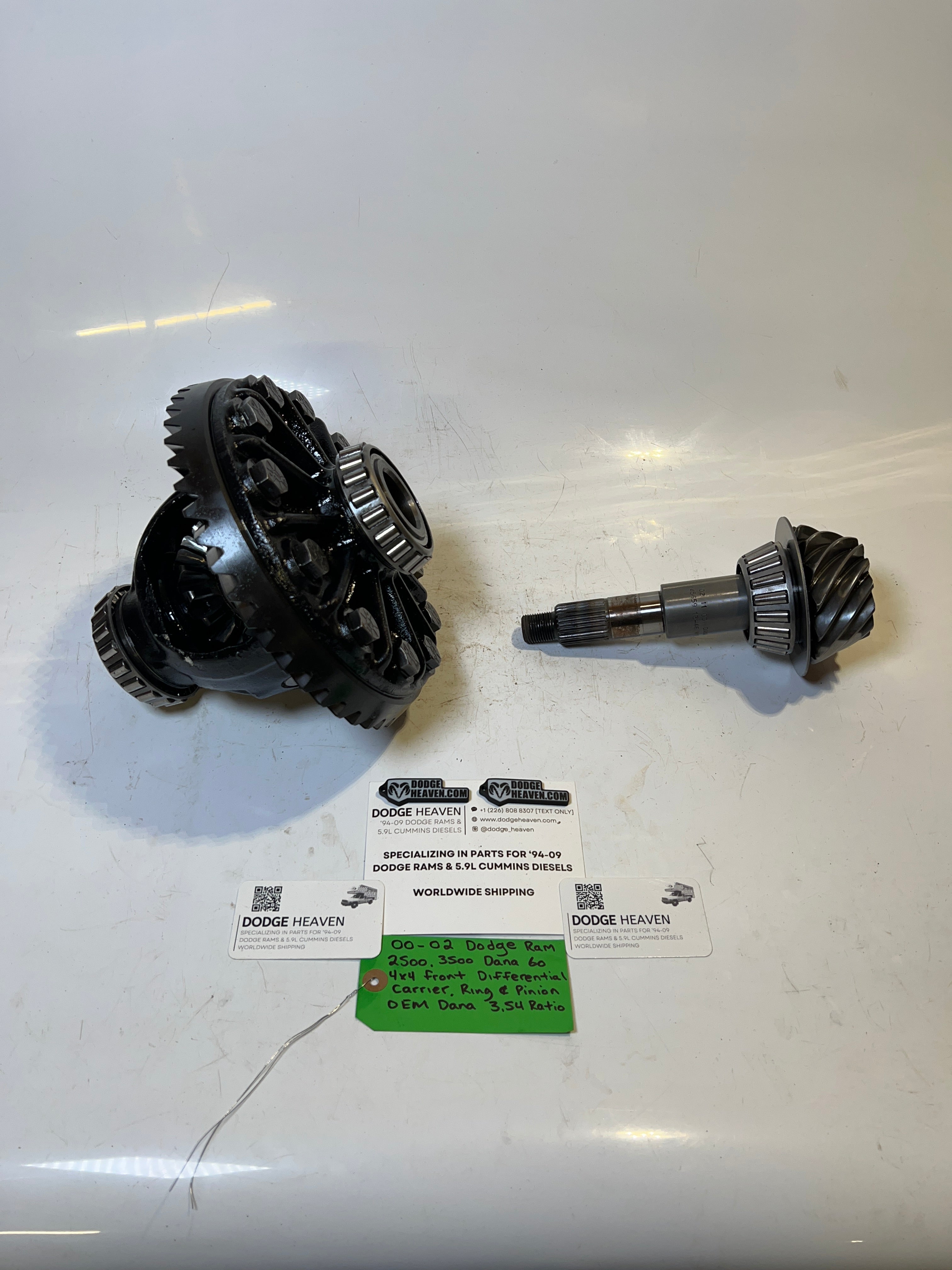 2000-2002 Dodge Ram Dana 60 Front Differential Carrier, Ring & Pinion 3.54