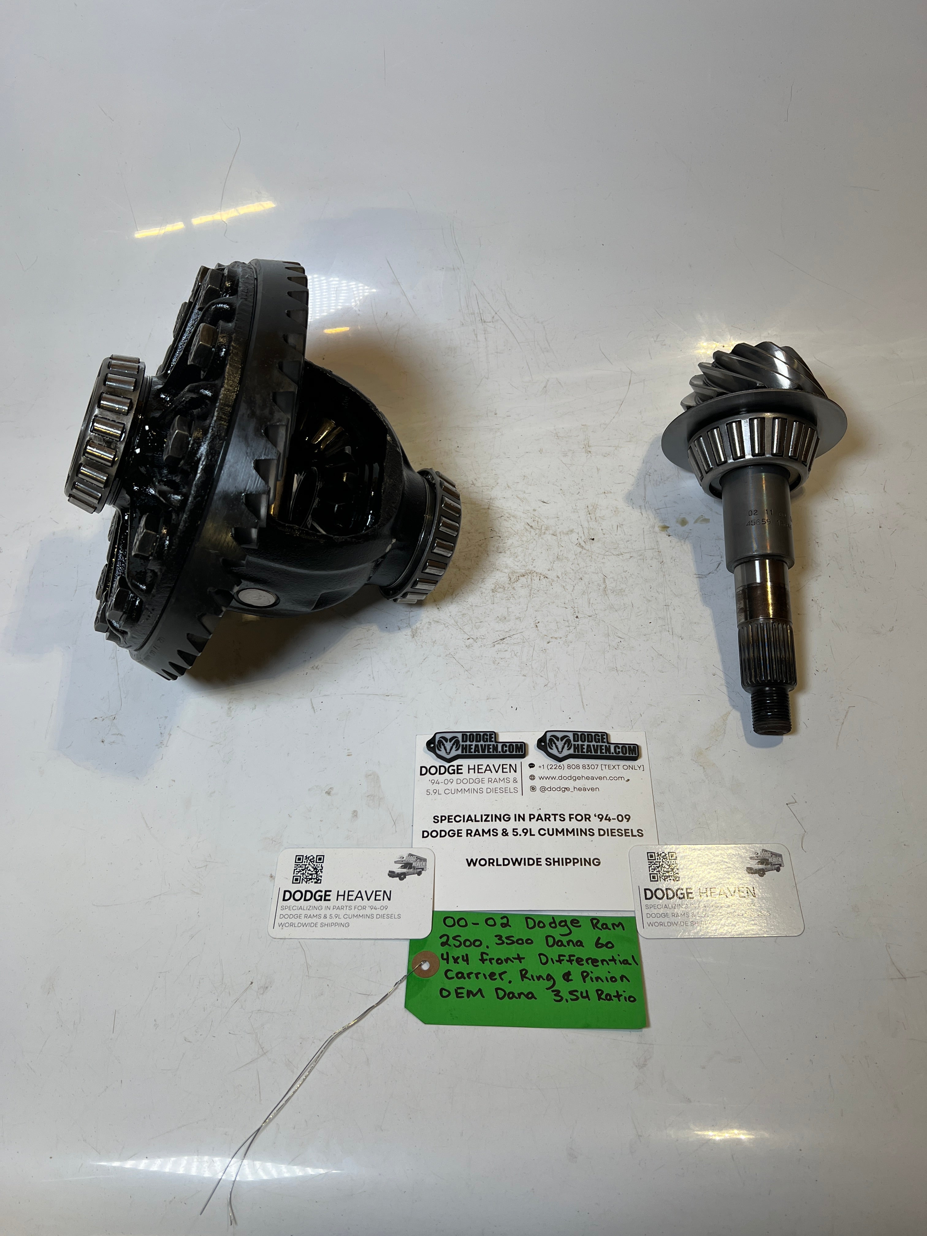 2000-2002 Dodge Ram Dana 60 Front Differential Carrier, Ring & Pinion 3.54