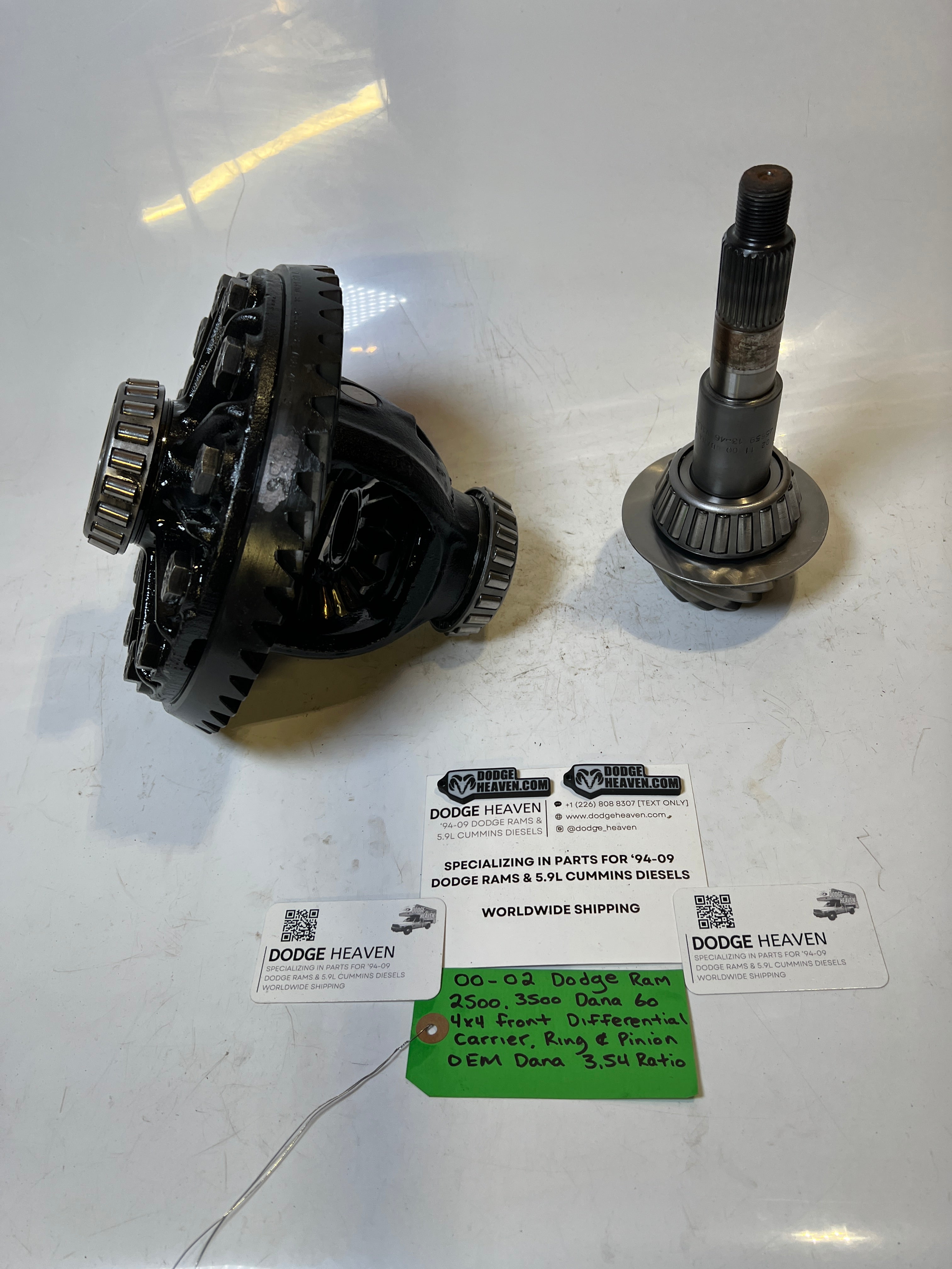 2000-2002 Dodge Ram Dana 60 Front Differential Carrier, Ring & Pinion 3.54