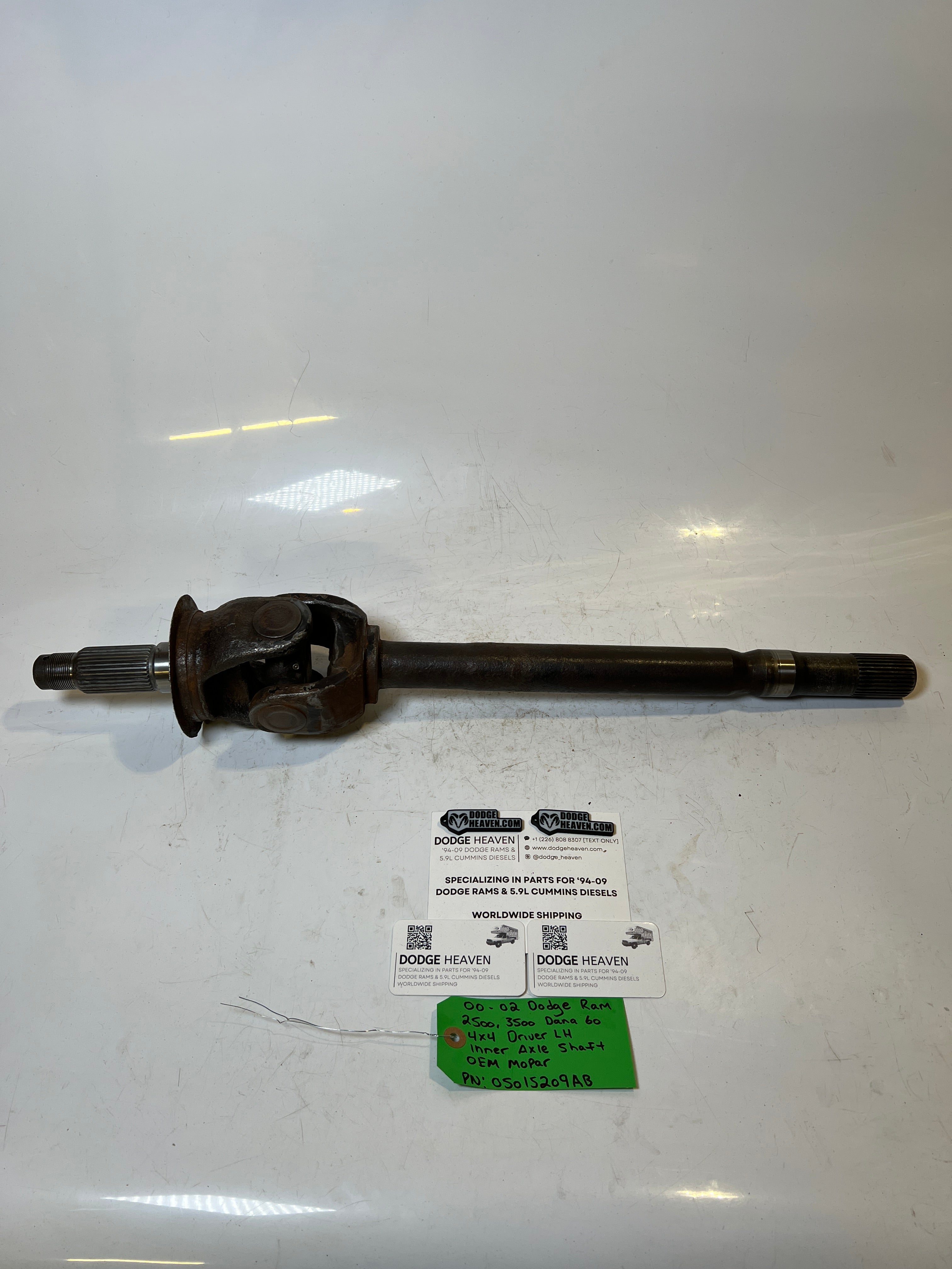 2000-2002 Dodge Ram 2500 3500 Dana 60 Driver LH Axle Shaft