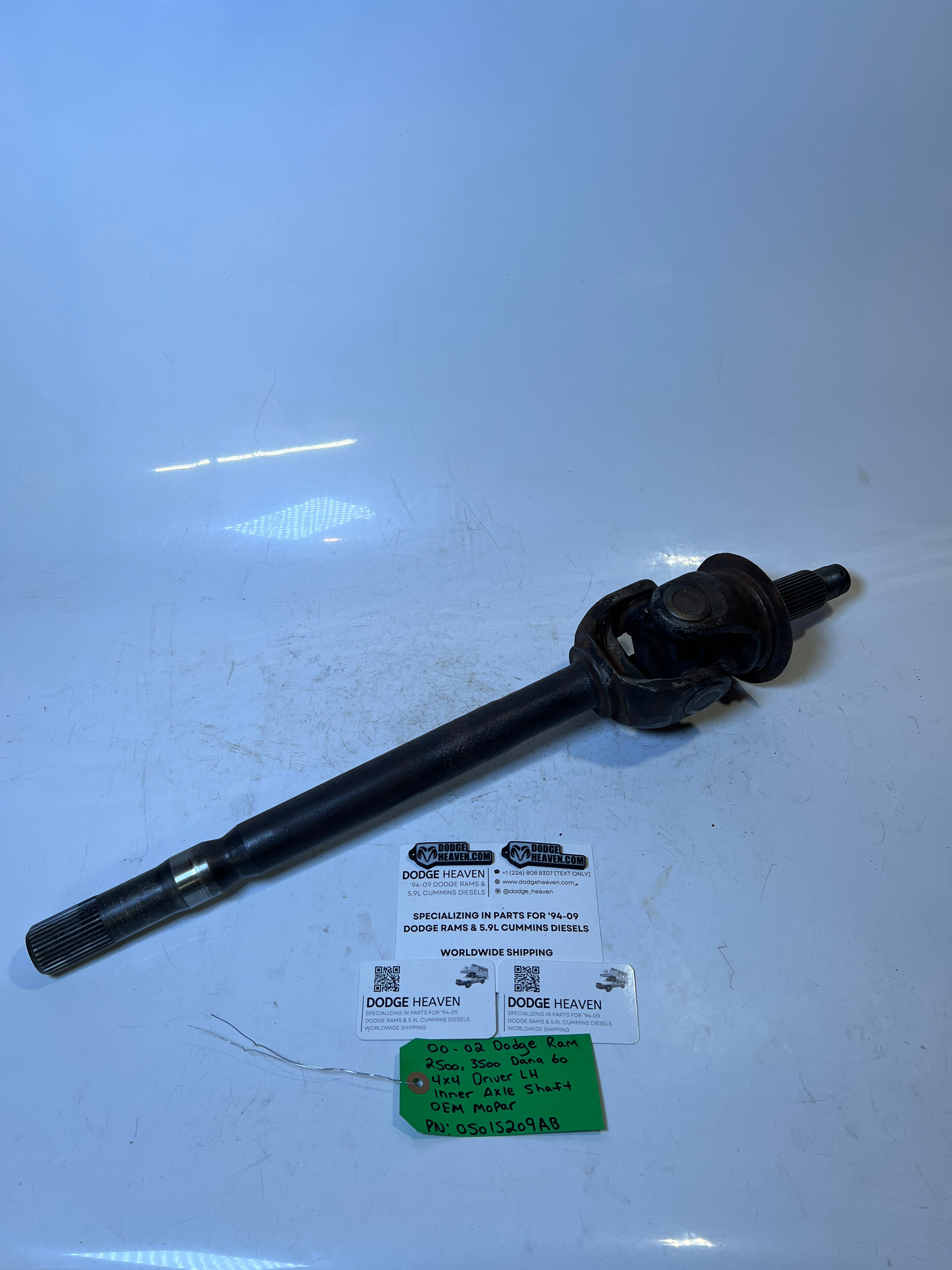 2000-2002 Dodge Ram 2500 3500 Dana 60 Driver LH Axle Shaft