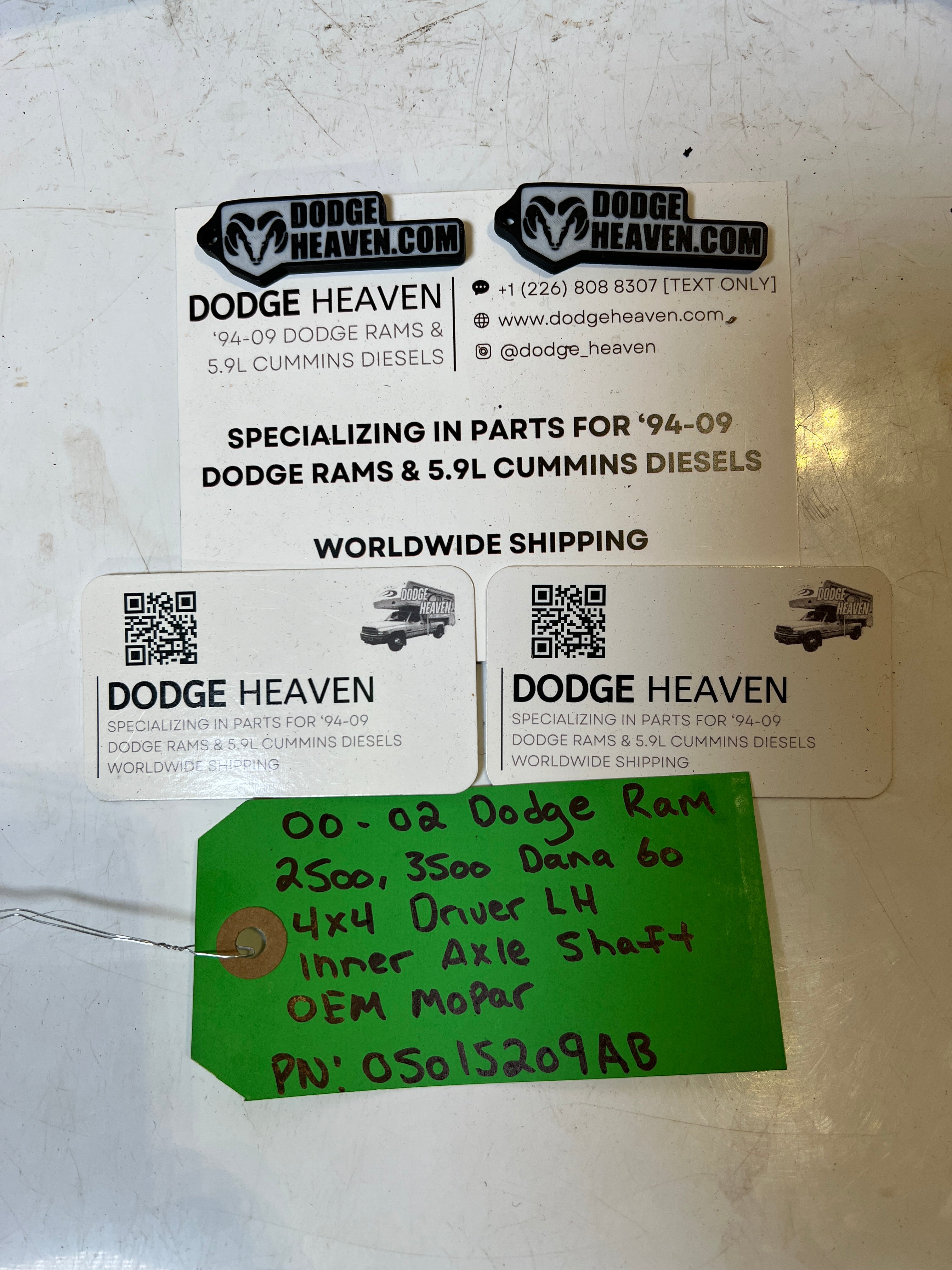 2000-2002 Dodge Ram 2500 3500 Dana 60 Driver LH Axle Shaft