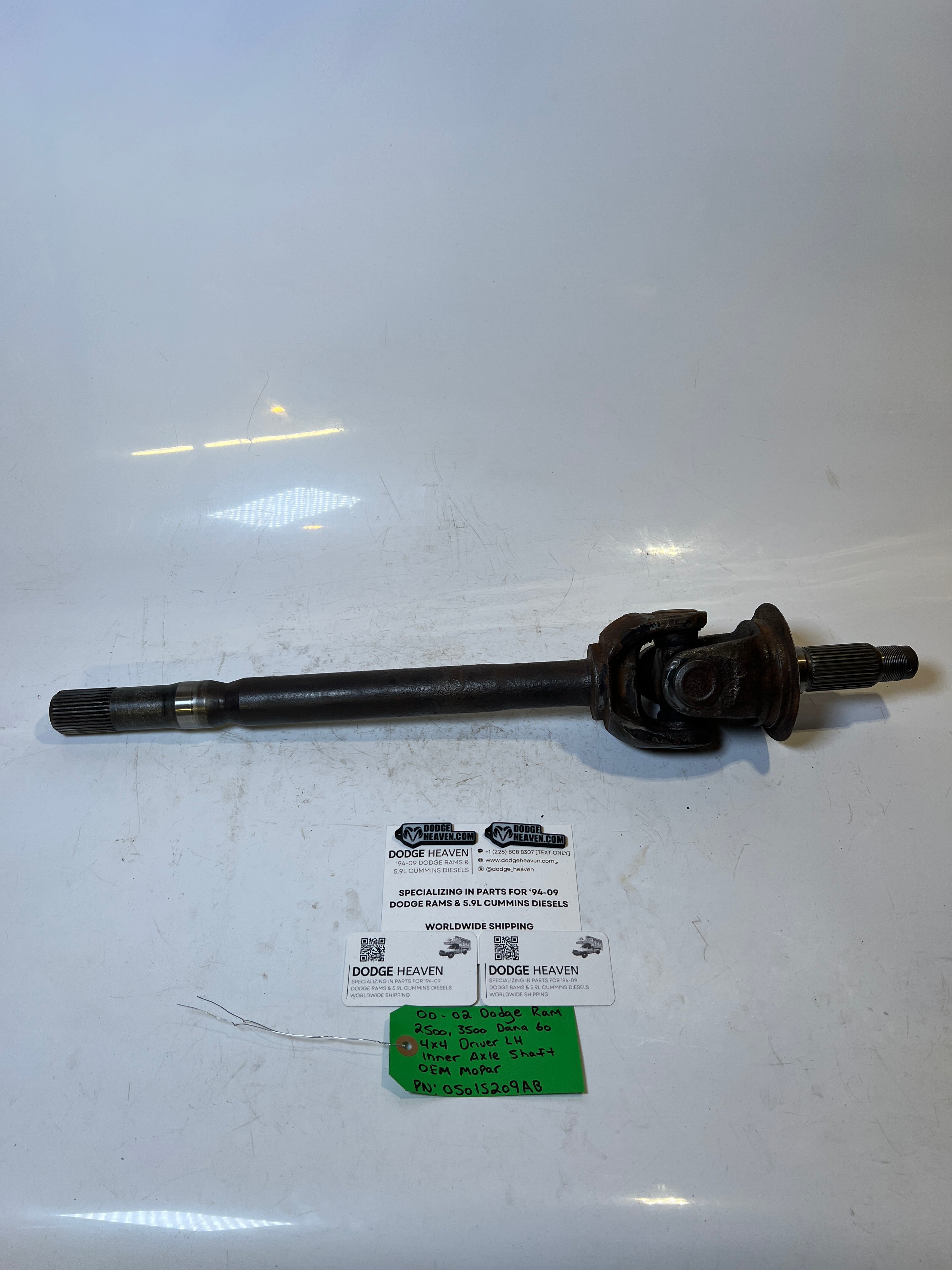 2000-2002 Dodge Ram 2500 3500 Dana 60 Driver LH Axle Shaft