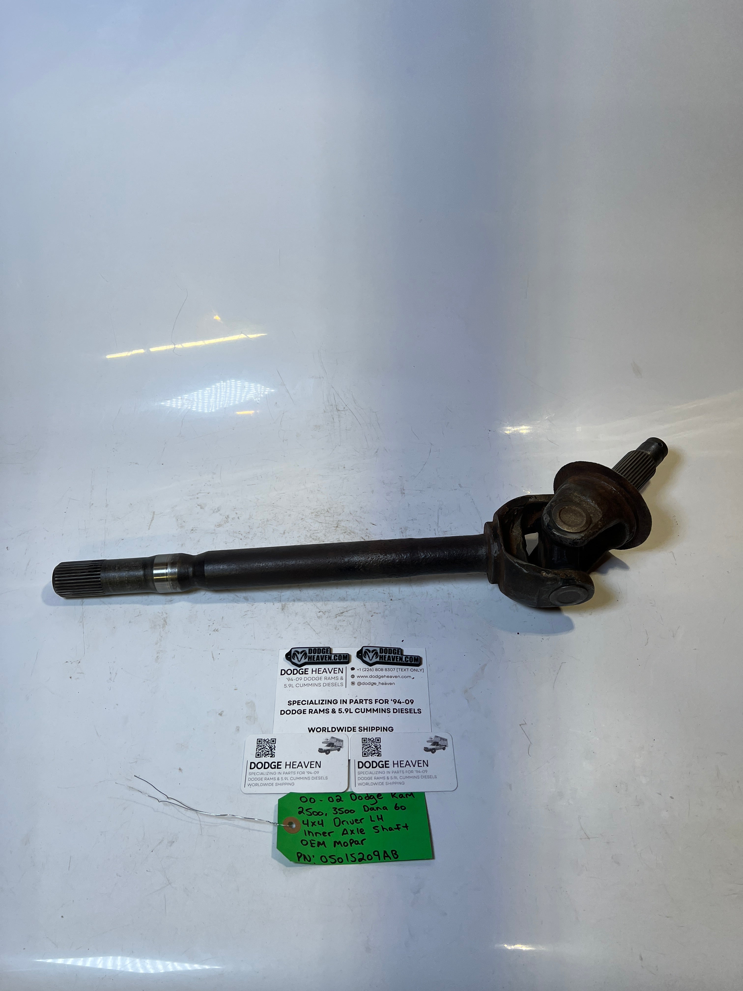 2000-2002 Dodge Ram 2500 3500 Dana 60 Driver LH Axle Shaft