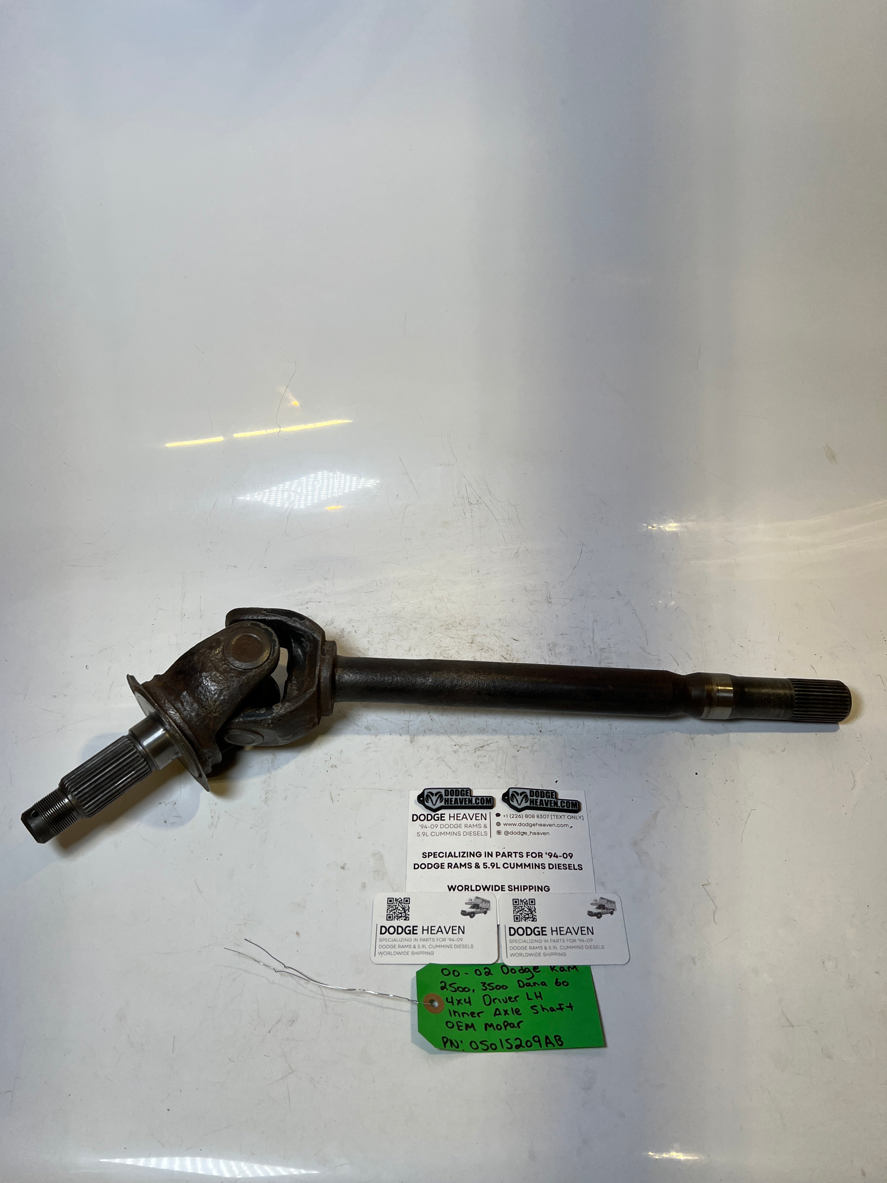 2000-2002 Dodge Ram 2500 3500 Dana 60 Driver LH Axle Shaft